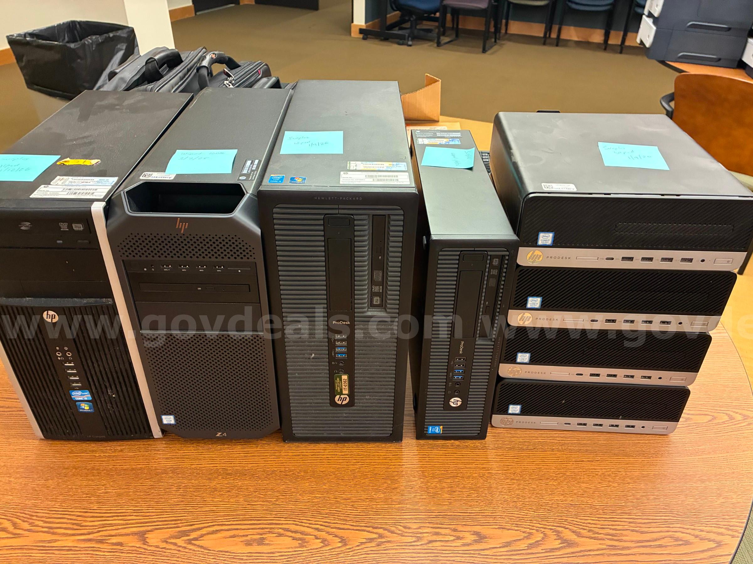 HP Prodesk and Compaq Desktop Computers HP/Compaq  Government Surplus Auction - Primary Photo