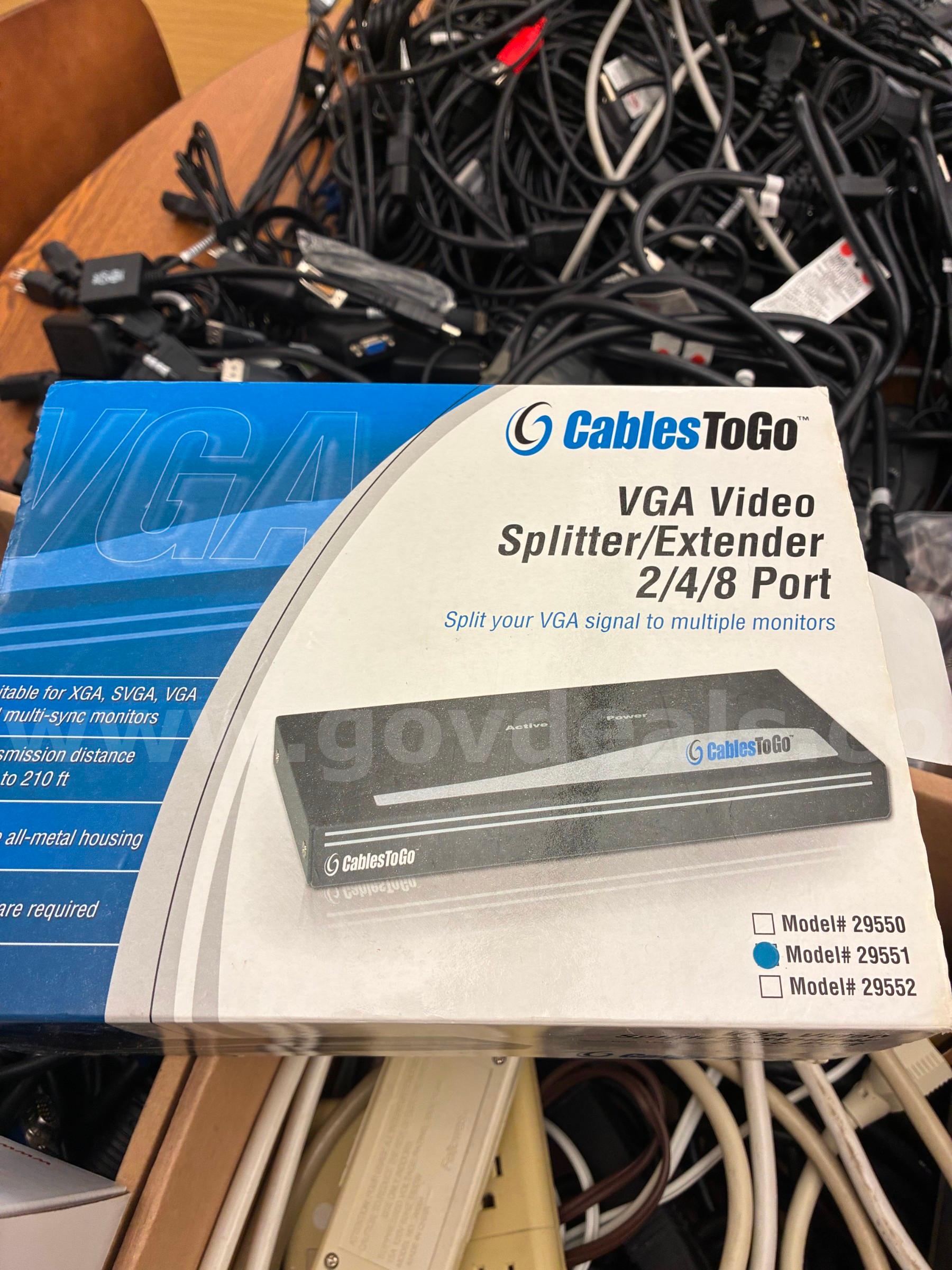 Scanner, Video Splitter, Cables, Power Cords and Misc. Misc.  Government Surplus Auction - Photo #4