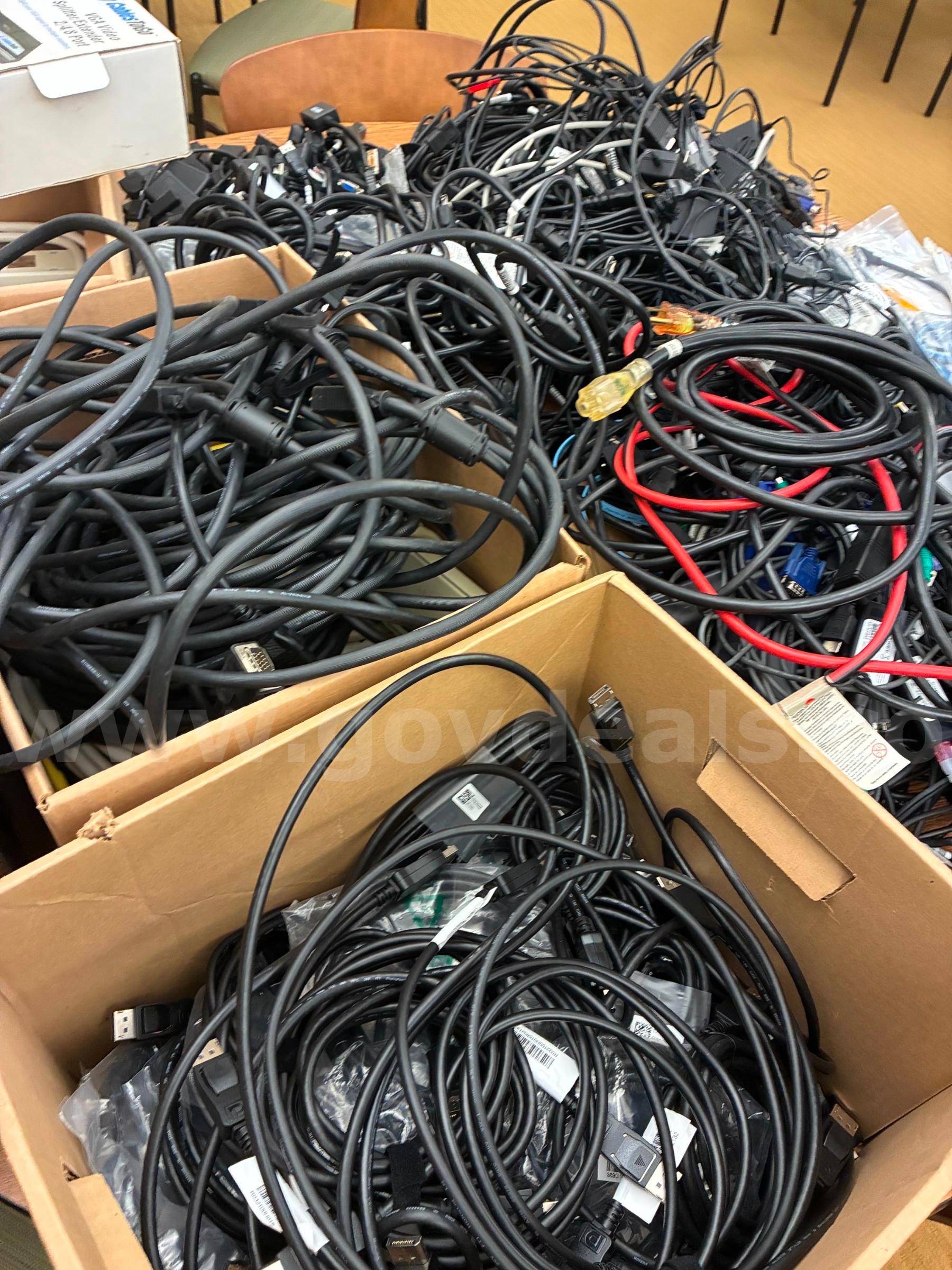Scanner, Video Splitter, Cables, Power Cords and Misc. Misc.  Government Surplus Auction - Photo #5