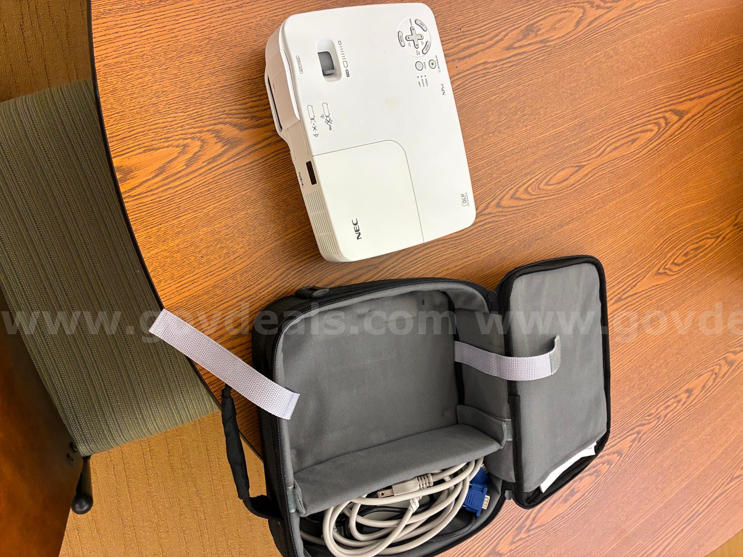 NEC Projector Model NP64 with Carry Bag, Cable and Cord