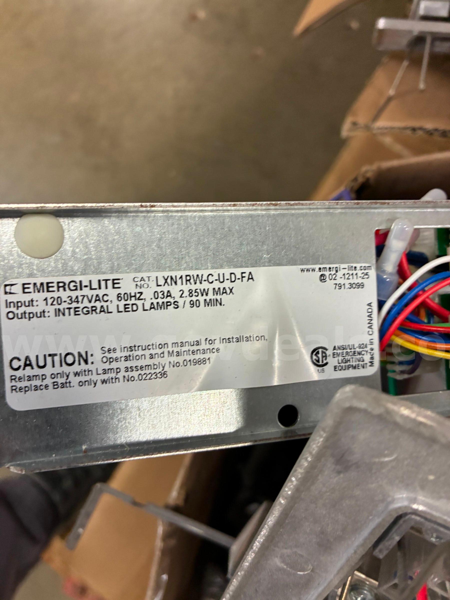 Lot of Exit signs   Government Surplus Auction - Photo #3