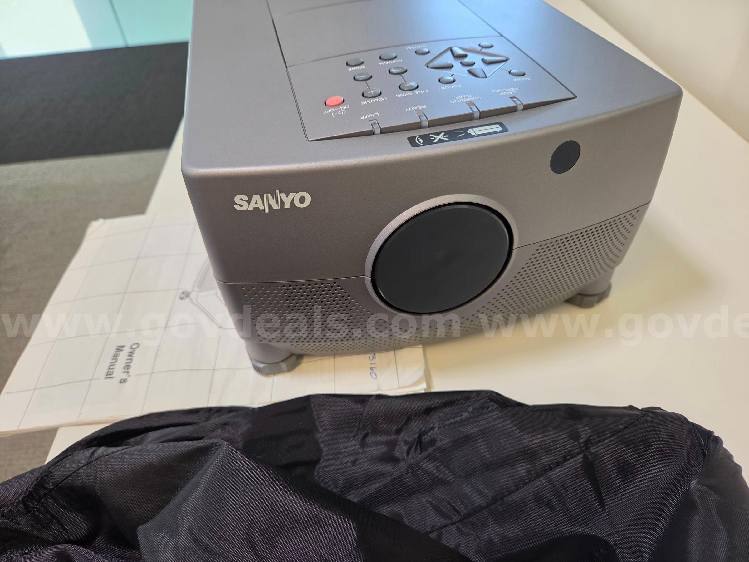 Portable Tripod Projection Screen & Sanyo PLC-5600N MultiMedia ProX-II Projector