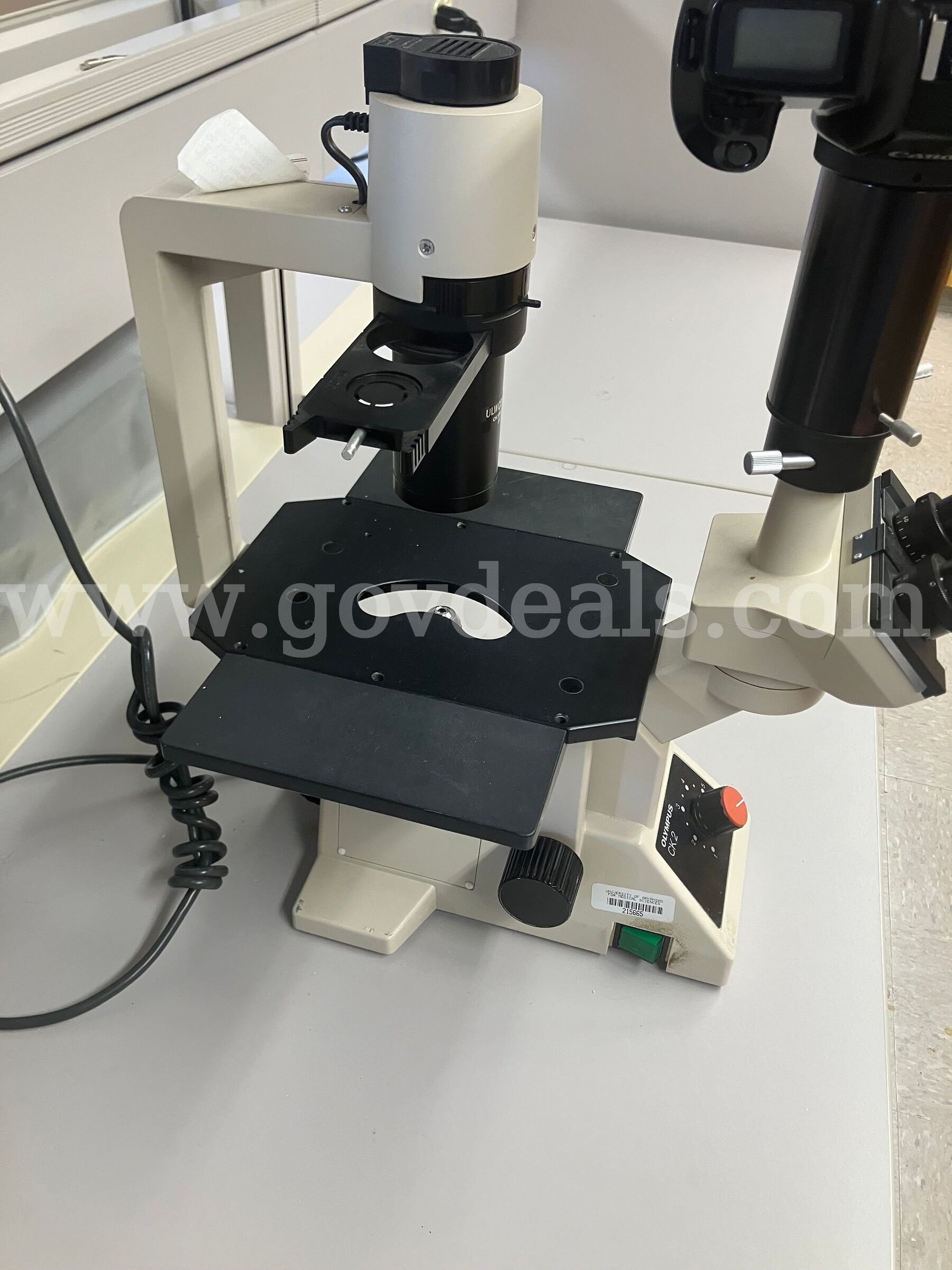 Olympus CKZ ULWCD 0.30 used with a Diagnostic Instruments PA1-10A Olympus CKZ ULWCD 0.30 Government Surplus Auction - Photo #6