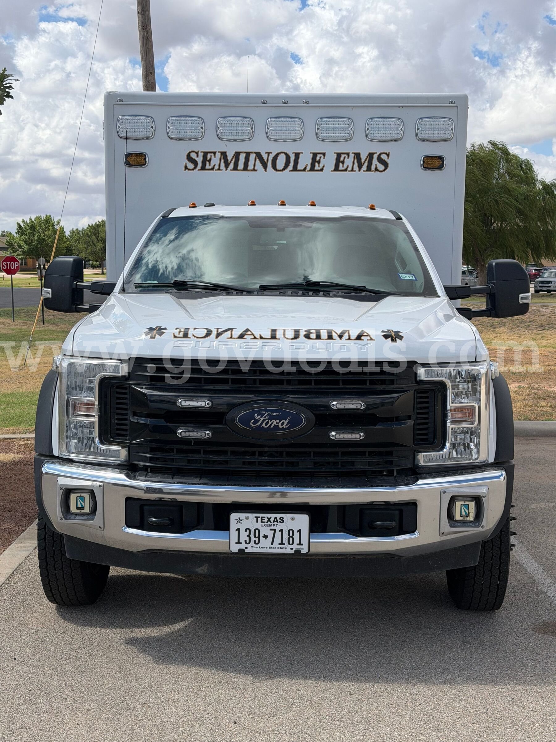 2017 Ford F450 type I ambulance Ford F450/McCoy Miller F450 Government Surplus Auction - Photo #2