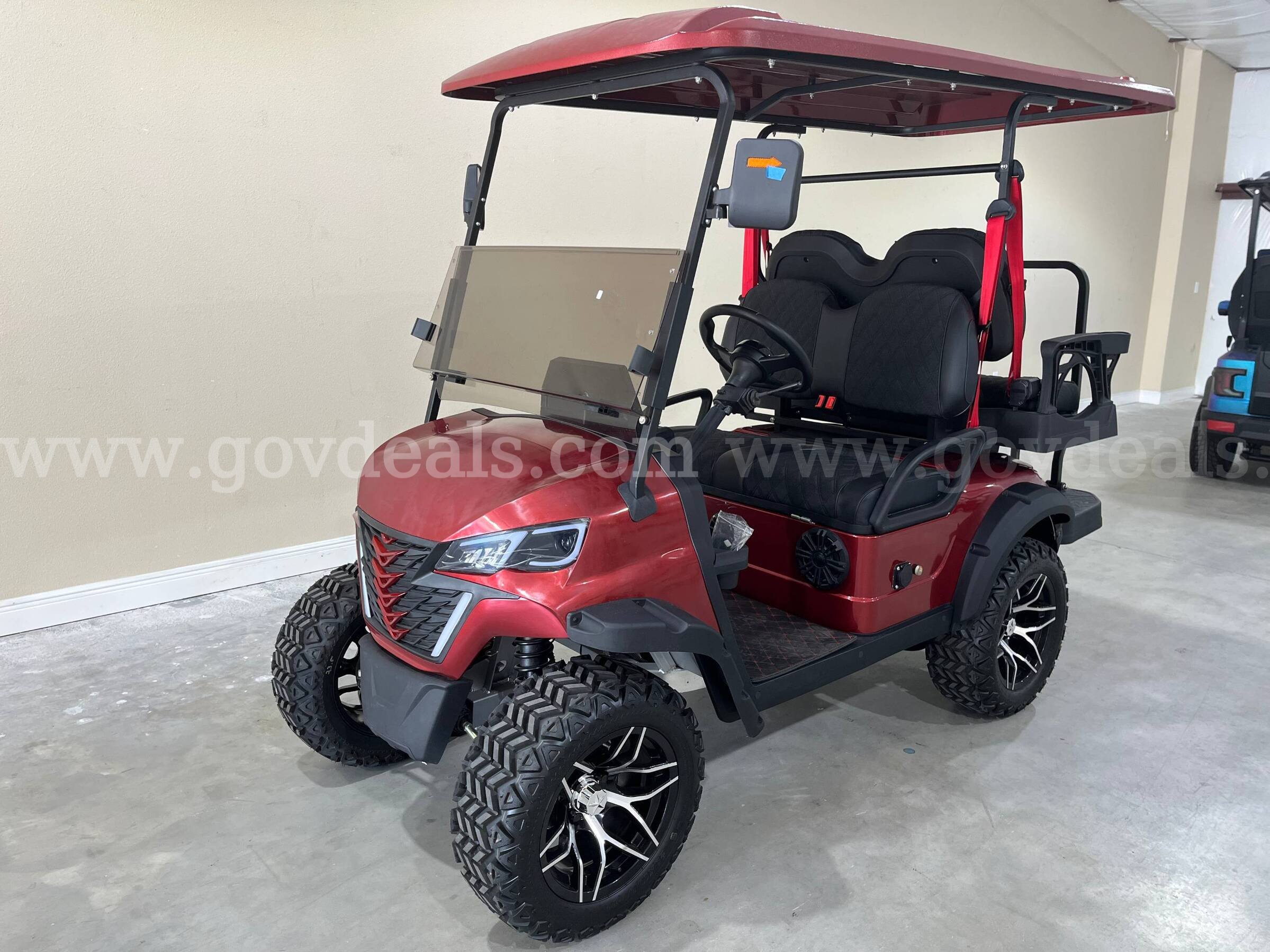 NEW KK 2+2 4-Passenger Electric Golf Cart, 0 Miles, 48V 150AH Lithium Battery