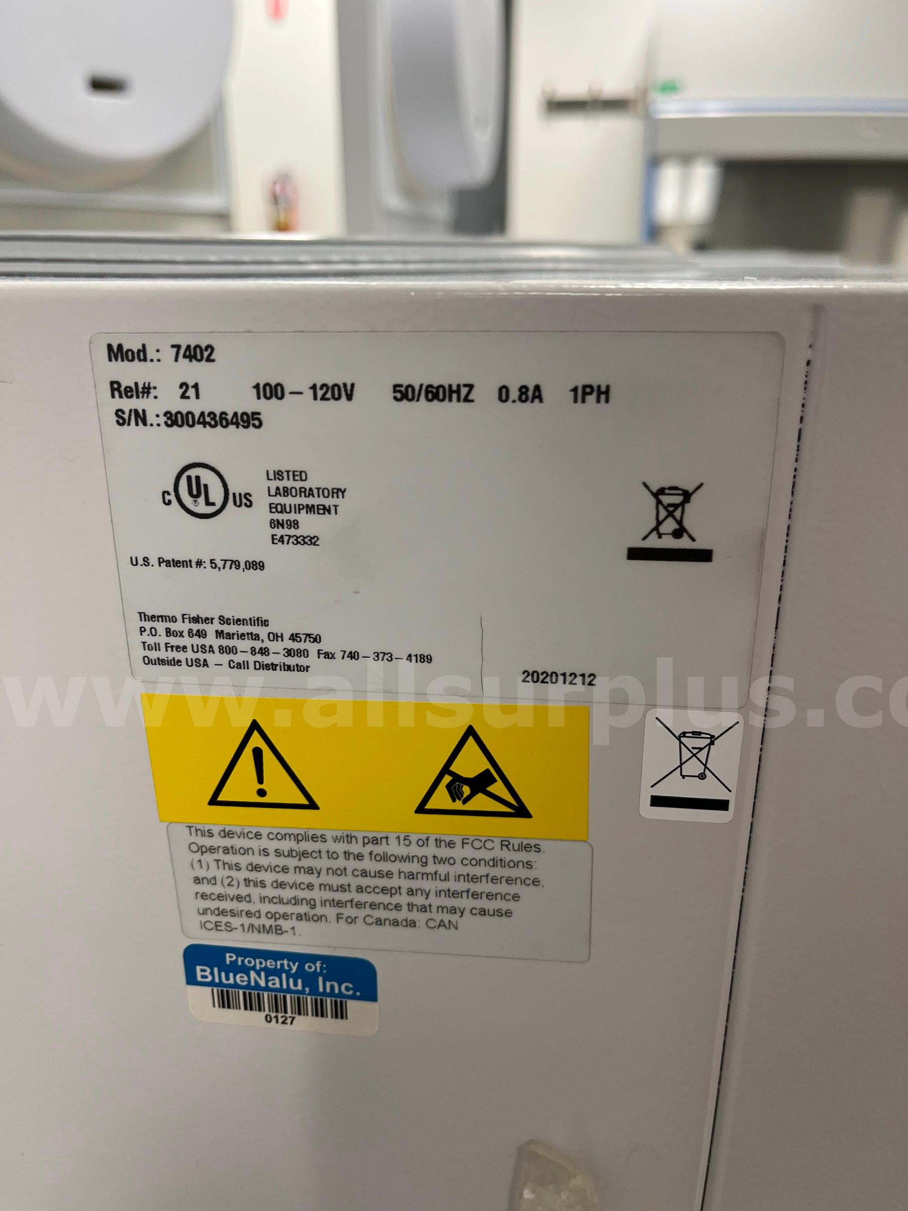 Thermo Scientific 7402 Cryogenic Freezer, 200L *No Reserve* Thermo Scientific 7402 Government Surplus Auction - Photo #2