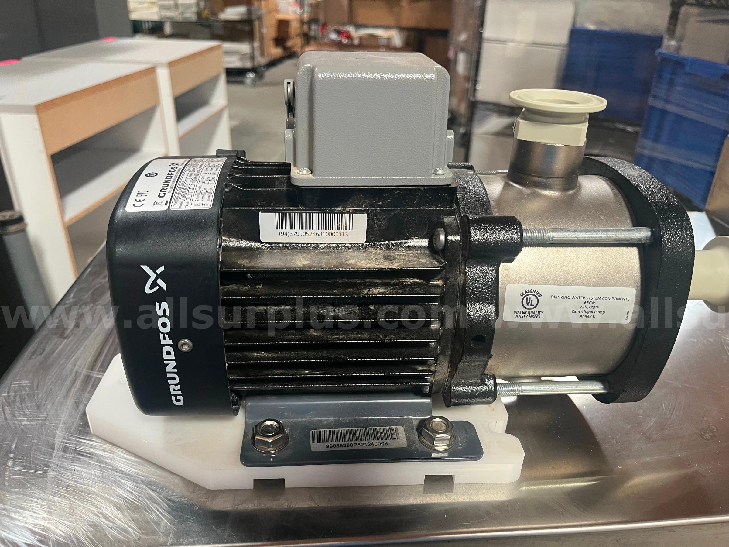 Grundfos pump (Type CM3-4-A-R-G-E-AVBE O-A-B-N; Model A-99085280-P8-2124)  2124 Government Surplus Auction - Photo #2