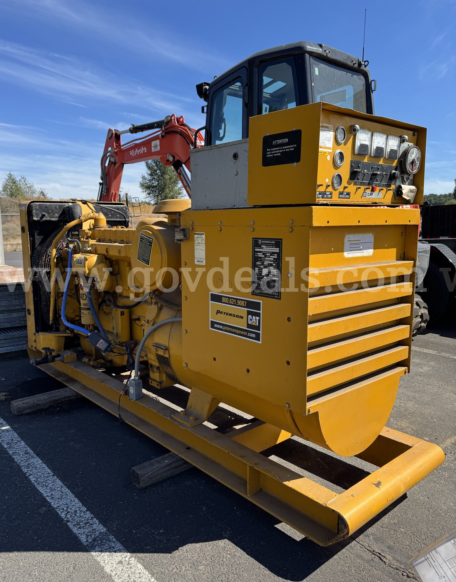 1974 CAT Diesel Generator CATERPILLAR SR-4 Government Surplus Auction - Photo #6