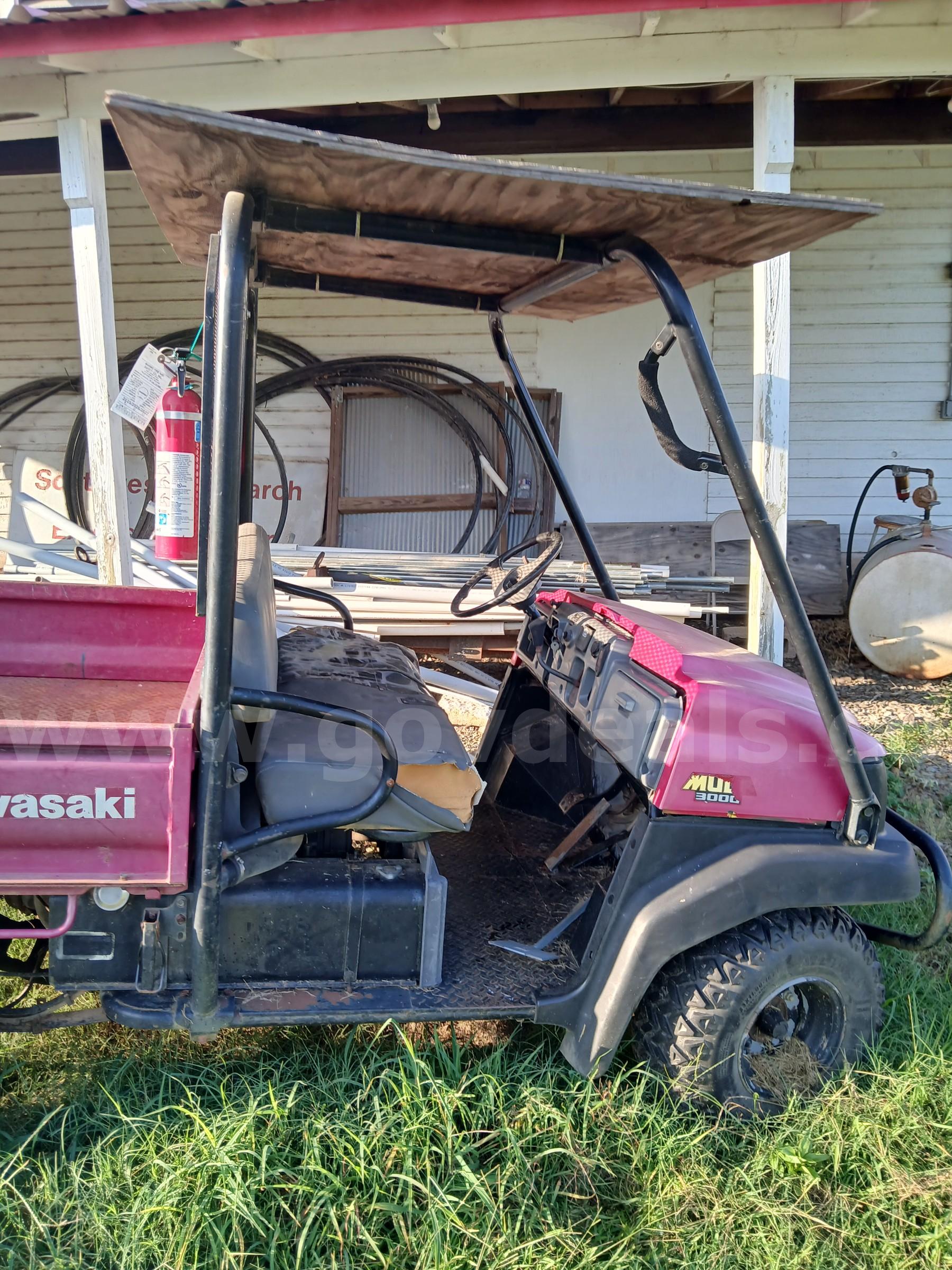 Kawasaki 3000 2 Wheel Drive Mule Kawasaki 3000 Government Surplus Auction - Photo #4