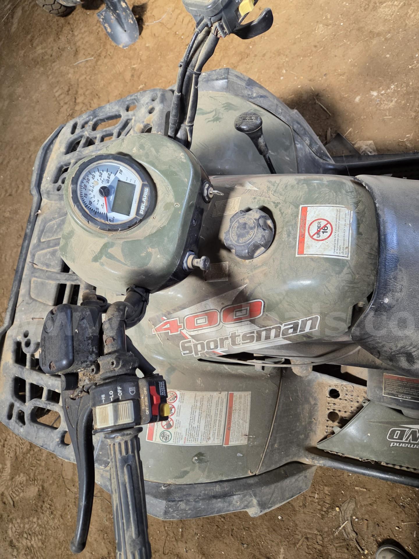 Polaris Sportsman 400 - 4 wheeler Polaris 400 Government Surplus Auction - Photo #4