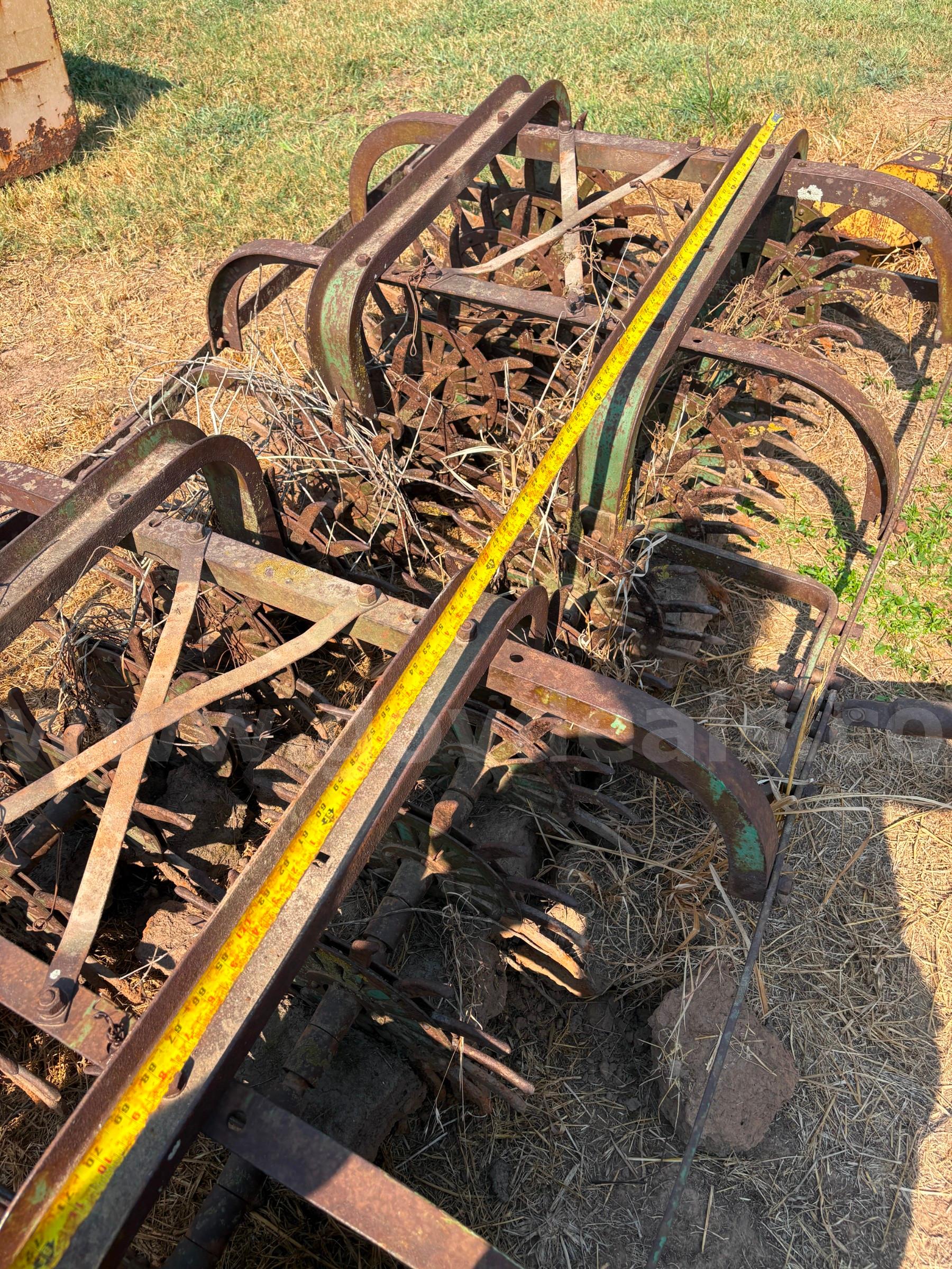 Two Row Drag Type Rotary Hoe   Government Surplus Auction - Photo #3