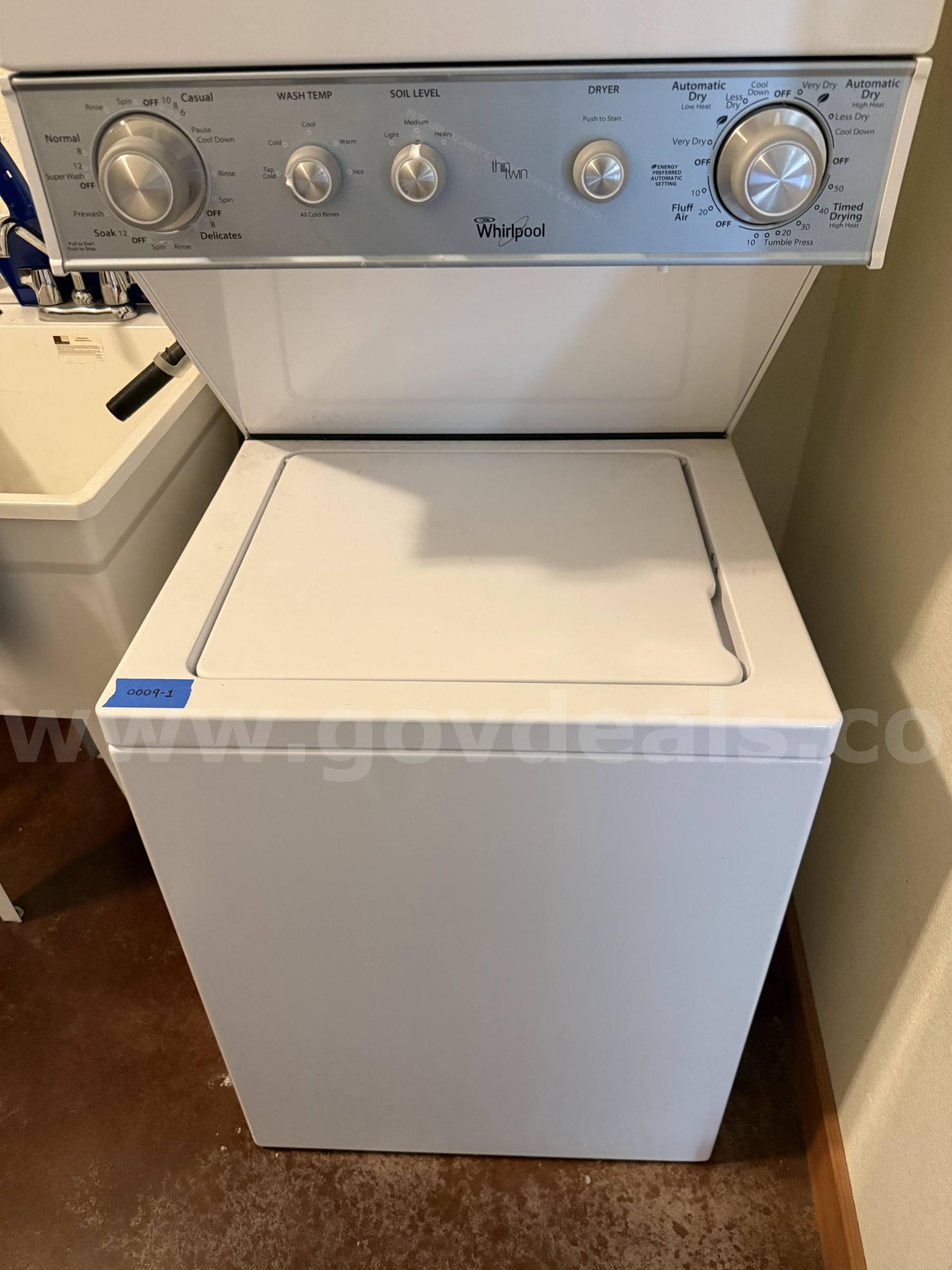 Whirlpool Washer & Dryer Stack Whirlpool  Government Surplus Auction - Photo #5