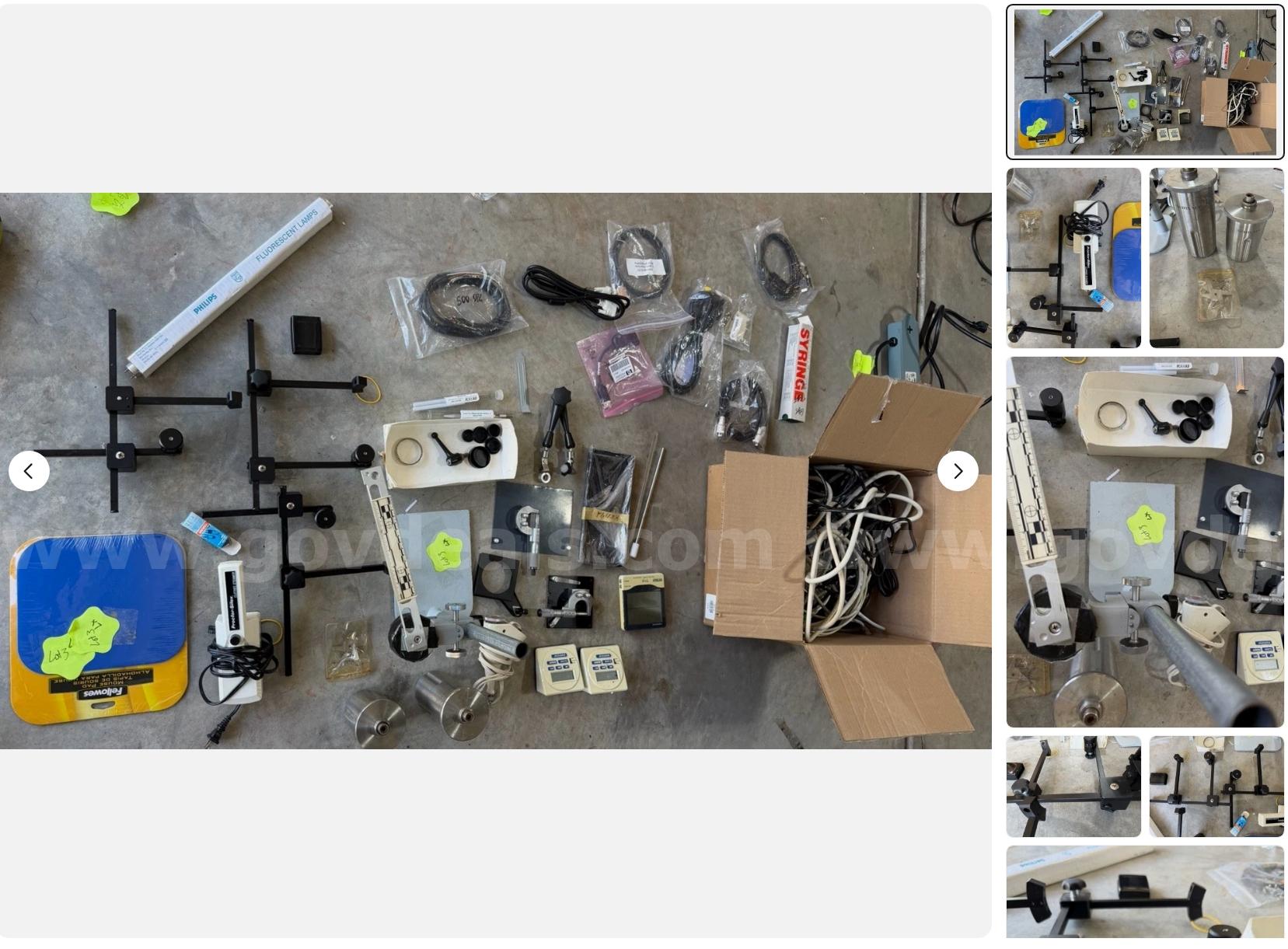 Mixed Lot Lab Equipment Agilent Cables Optics Fixtures MICROSCOPE SHIPPIING ONLY