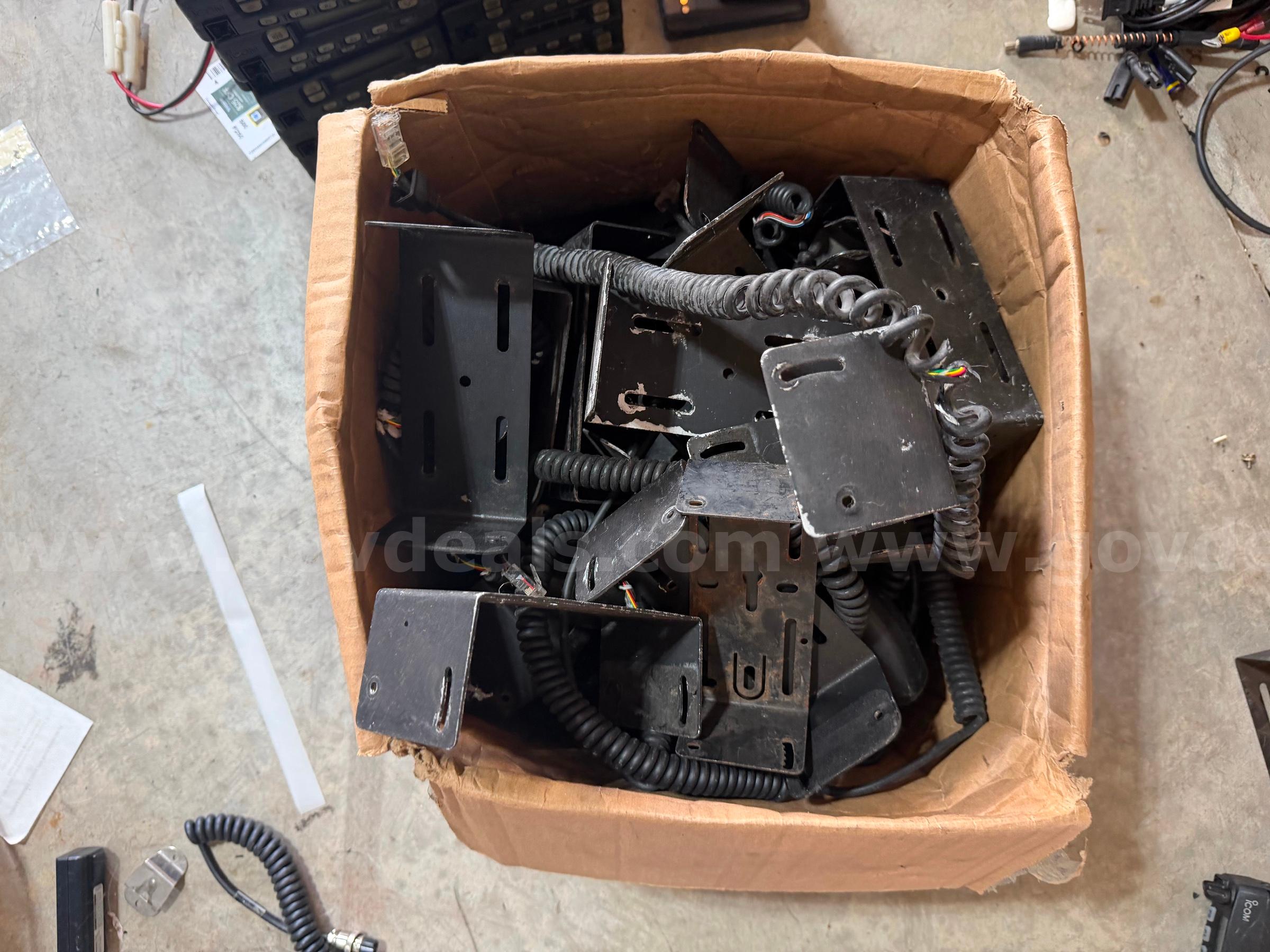 Lot of Icom radios mobile mounting brackets and hand mics shipping only   Government Surplus Auction - Photo #3