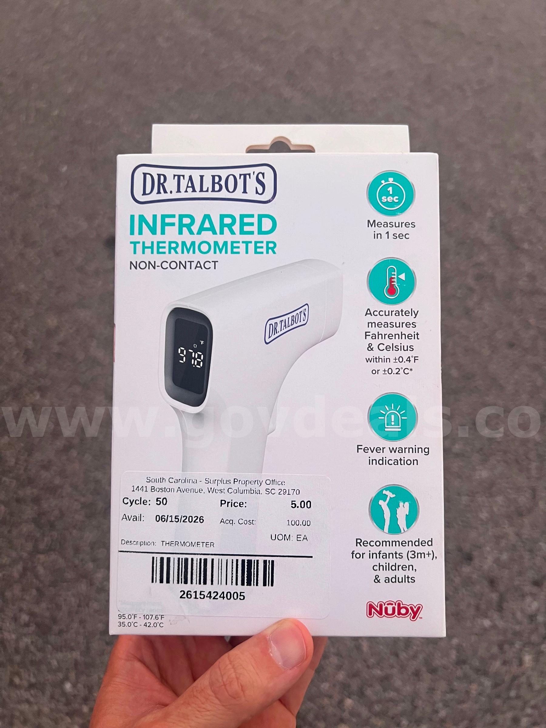 Bulk Lot of 29 Dr. Talbot's Non-Contact Infrared Thermometers - New in Box   Government Surplus Auction - Primary Photo