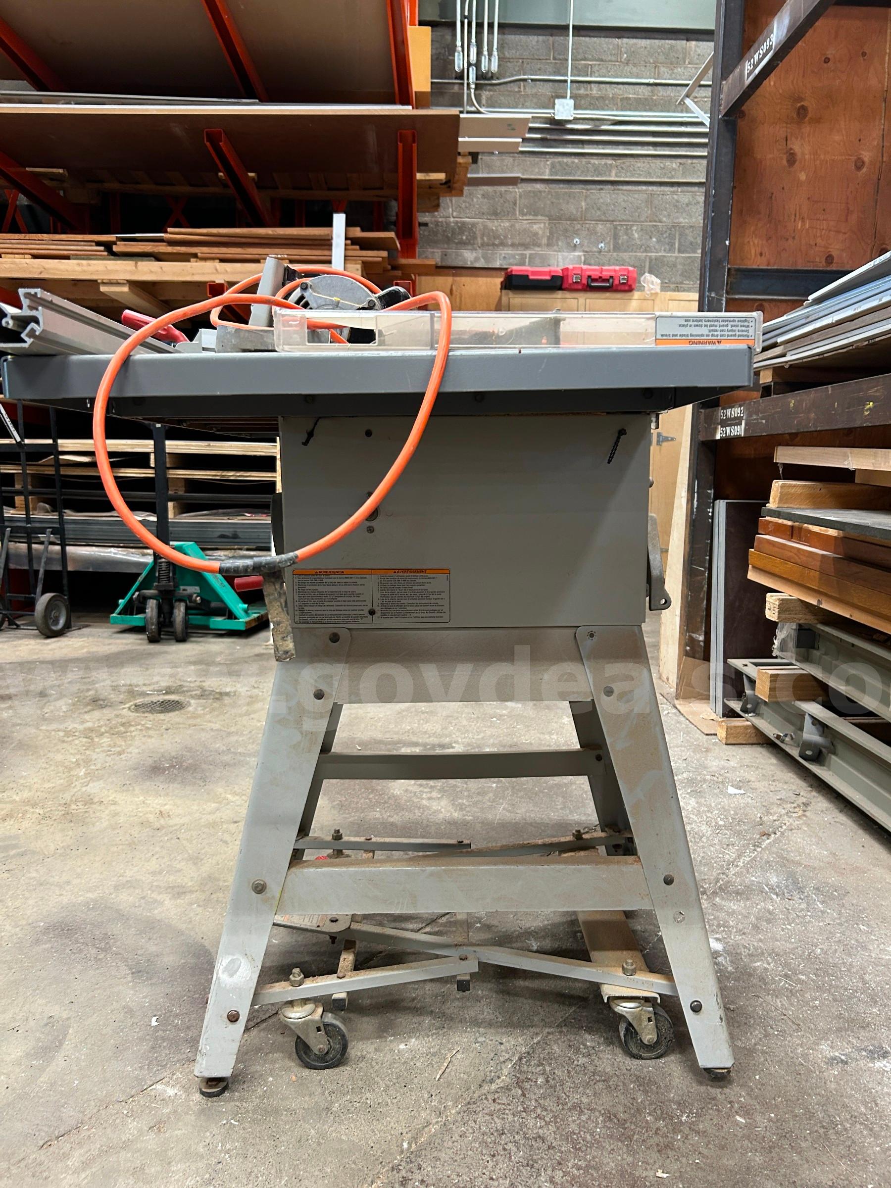 Rigid Table Saw  TS2412 1 Government Surplus Auction - Photo #2