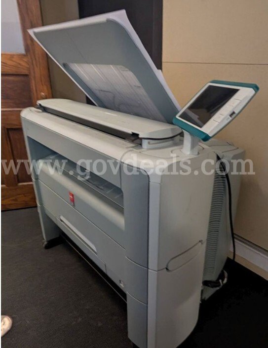 OCE Plotwave 360 Wide Format Copier/Printer/Scanner + Ink  360 Government Surplus Auction - Photo #3