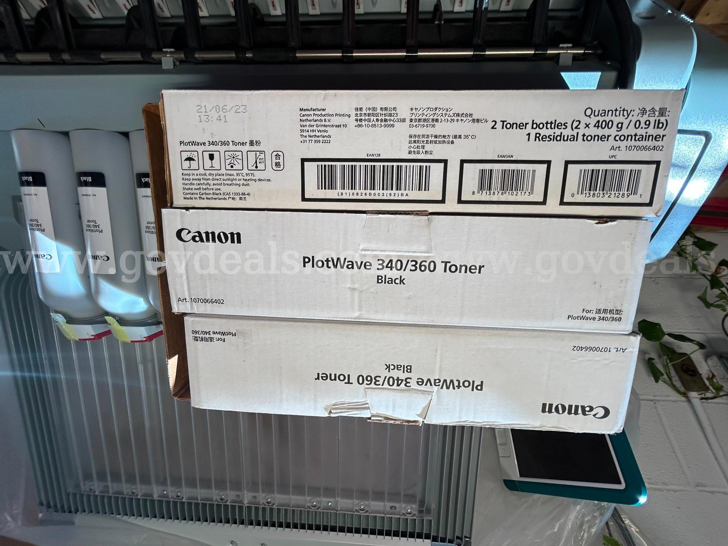 OCE Plotwave 360 Wide Format Copier/Printer/Scanner + Ink  360 Government Surplus Auction - Photo #4