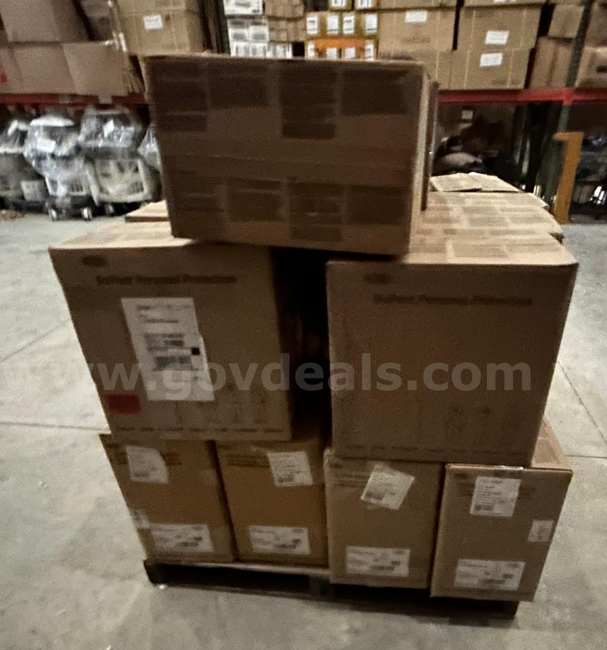 Pallet of Tyvek Hooded Coveralls 4x - Yellow -23 Cases   Government Surplus Auction - Primary Photo