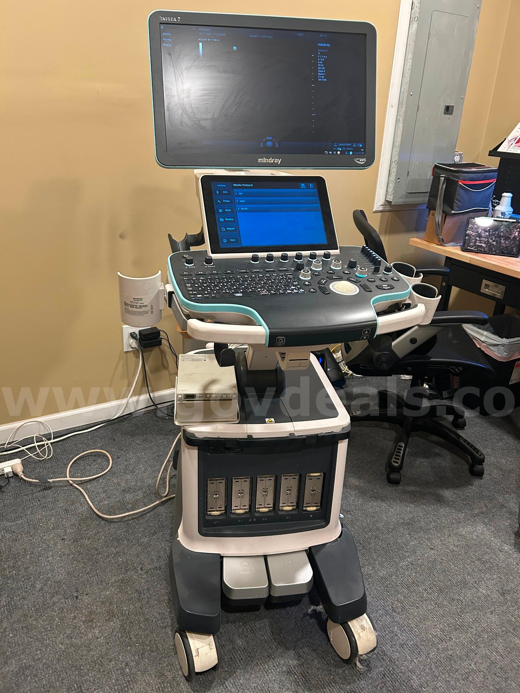 Mindray Resona 7 Ultrasound - SN: 7V-77000507 MINDRAY RESONA 7 Government Surplus Auction - Primary Photo