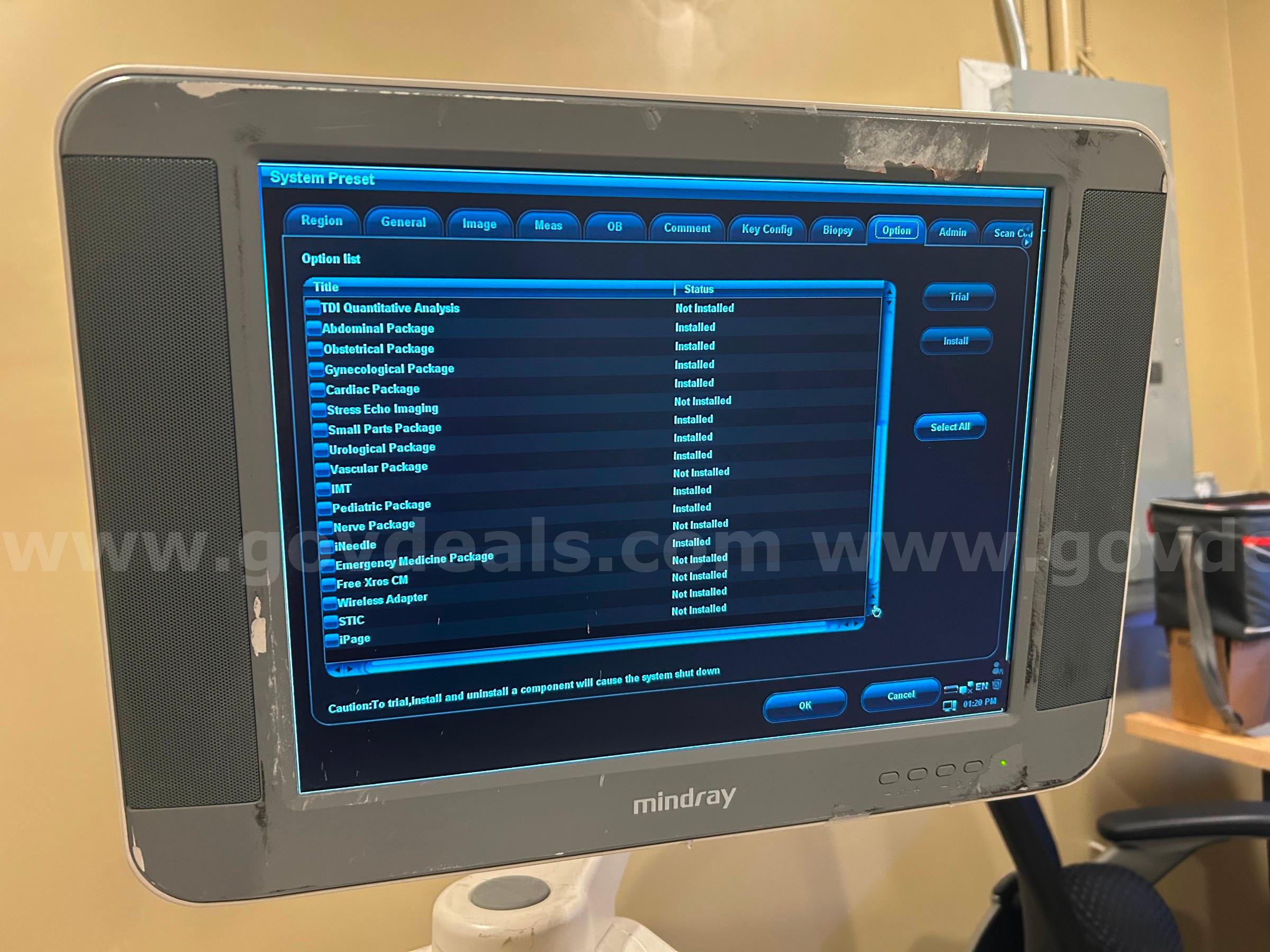 MINDRAY DC-T6 ULTRASOUND SN:PM-24000657 MINDRAY DC-T6 Government Surplus Auction - Photo #5