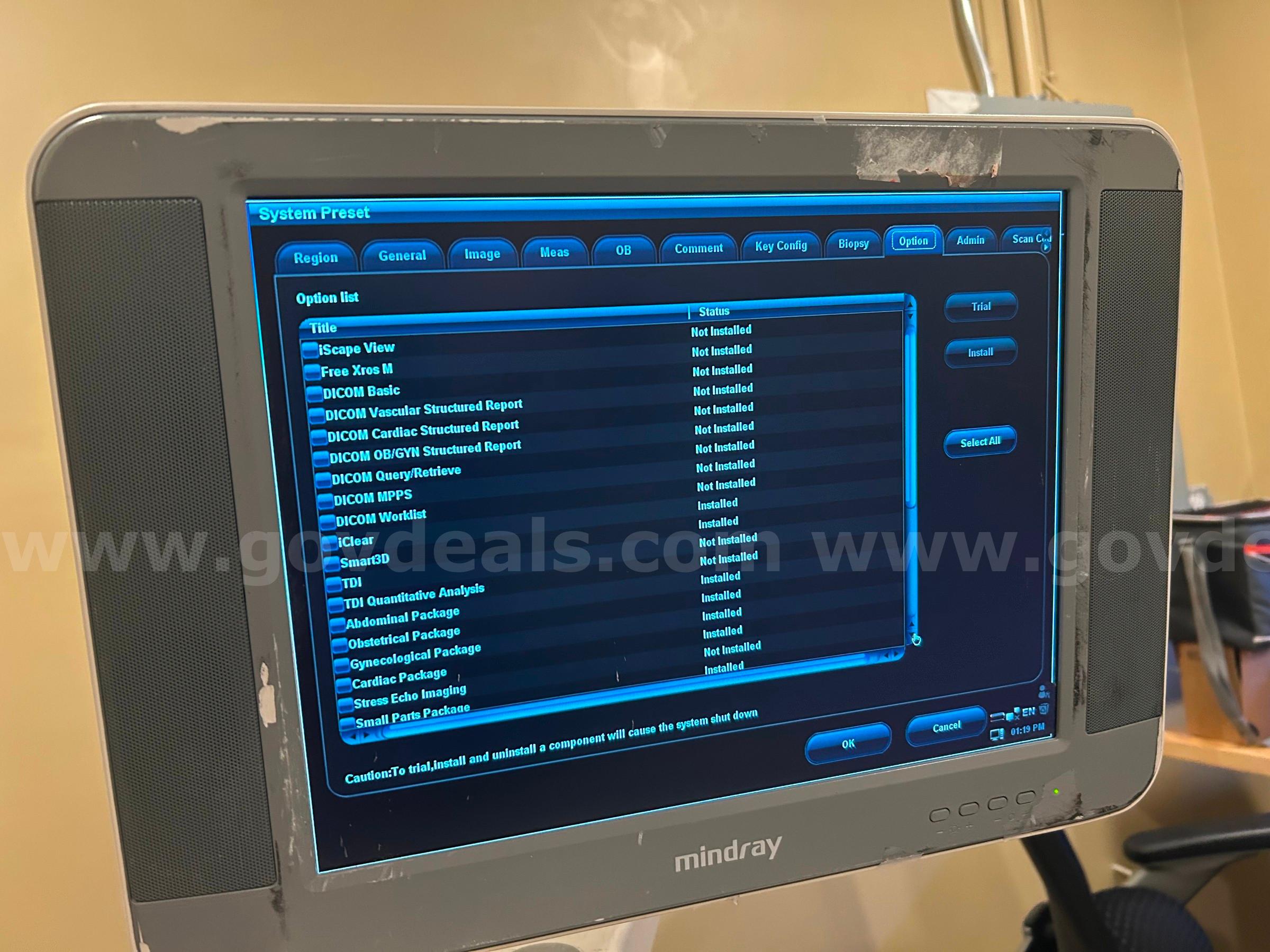 MINDRAY DC-T6 ULTRASOUND SN:PM-24000657 MINDRAY DC-T6 Government Surplus Auction - Photo #6