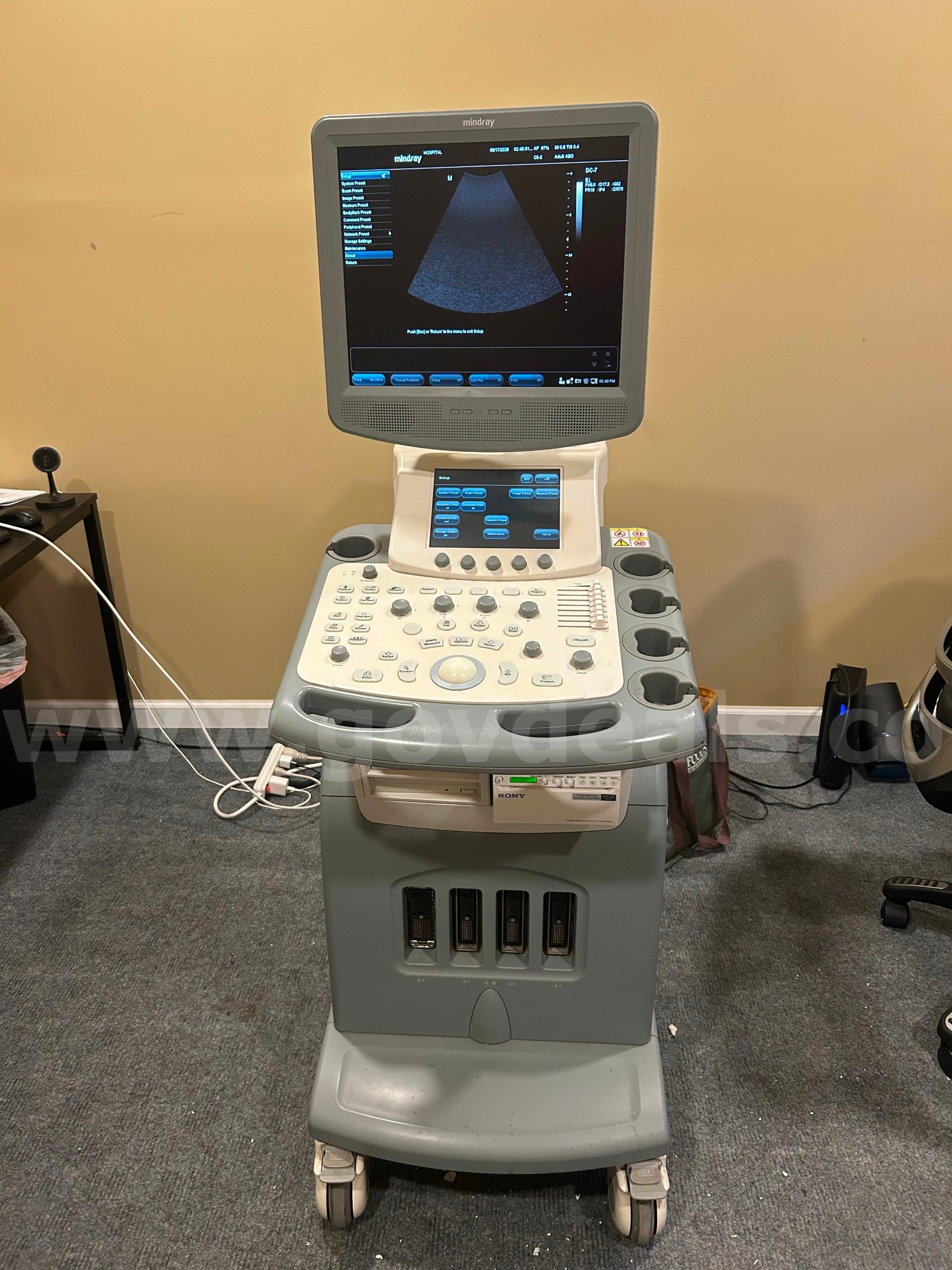 MINDRAY DC-7 ULTRASOUND SN:MX-21003034 MINDRAY DC-7 Government Surplus Auction - Primary Photo