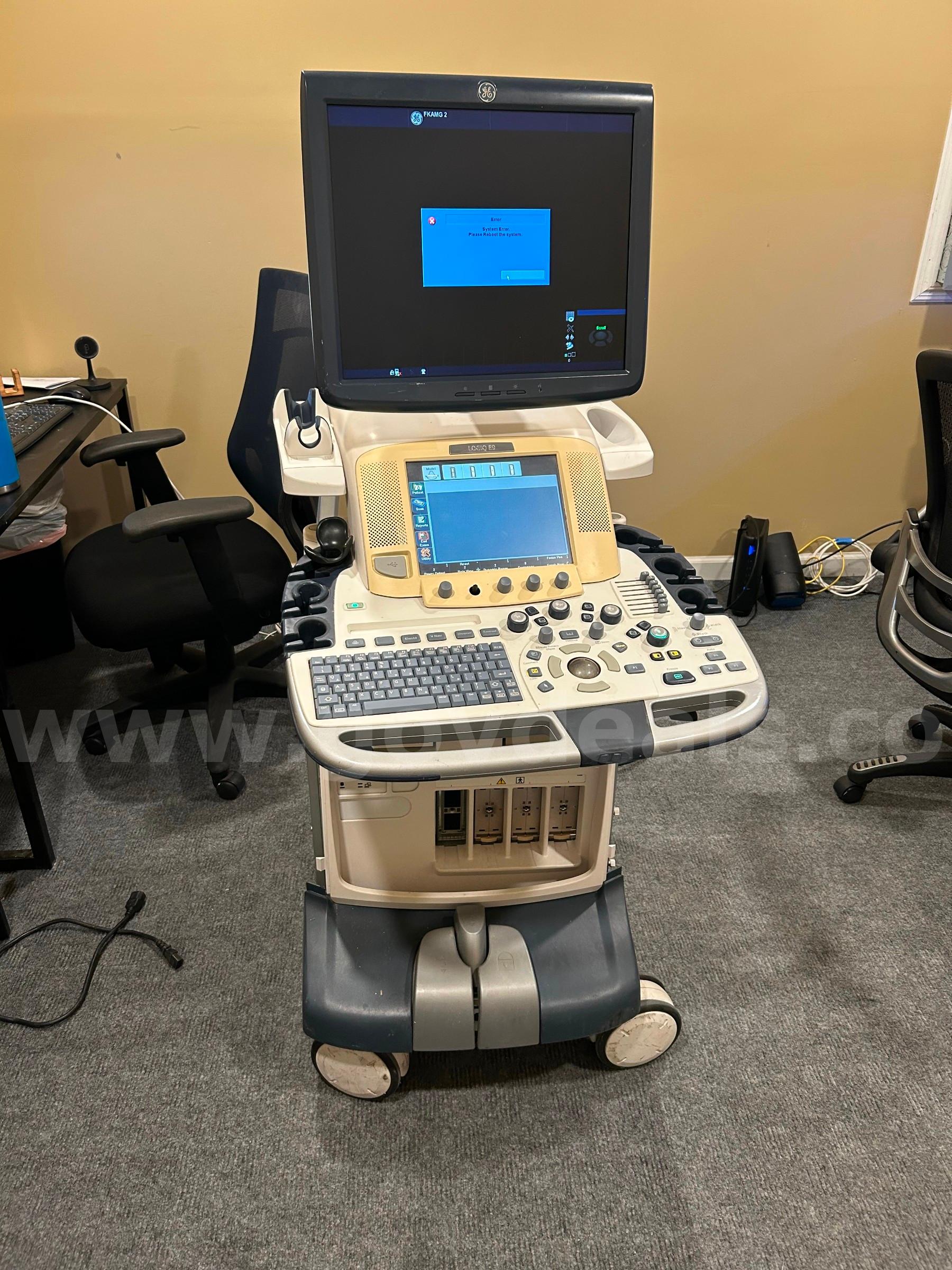GE LOGIQ E9 Ultrasound GE LOGIQ E9 Government Surplus Auction - Primary Photo