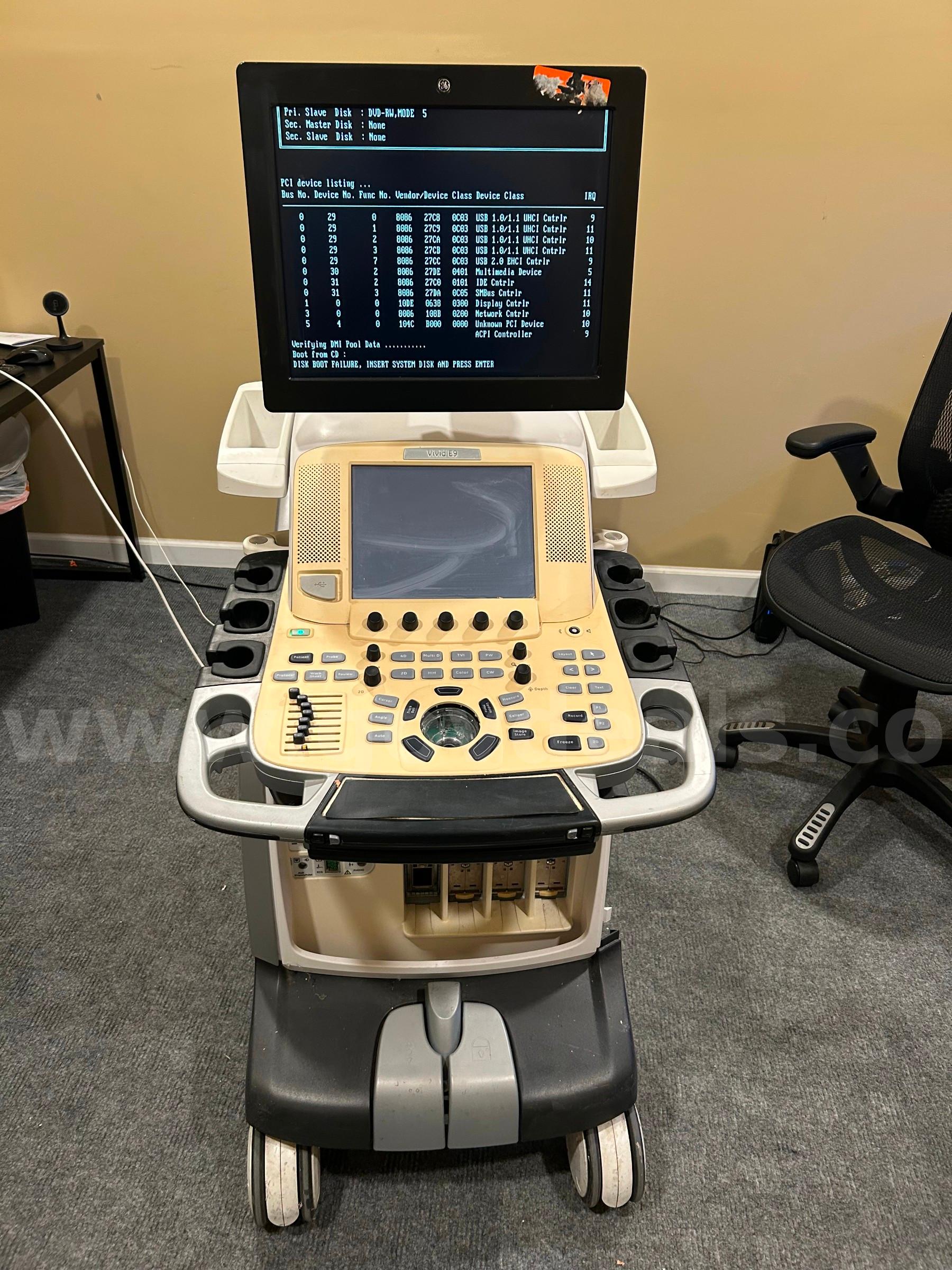 GE VIVID E9 ULTRASOUND SN:VE92546 GE VIVD E9 Government Surplus Auction - Primary Photo