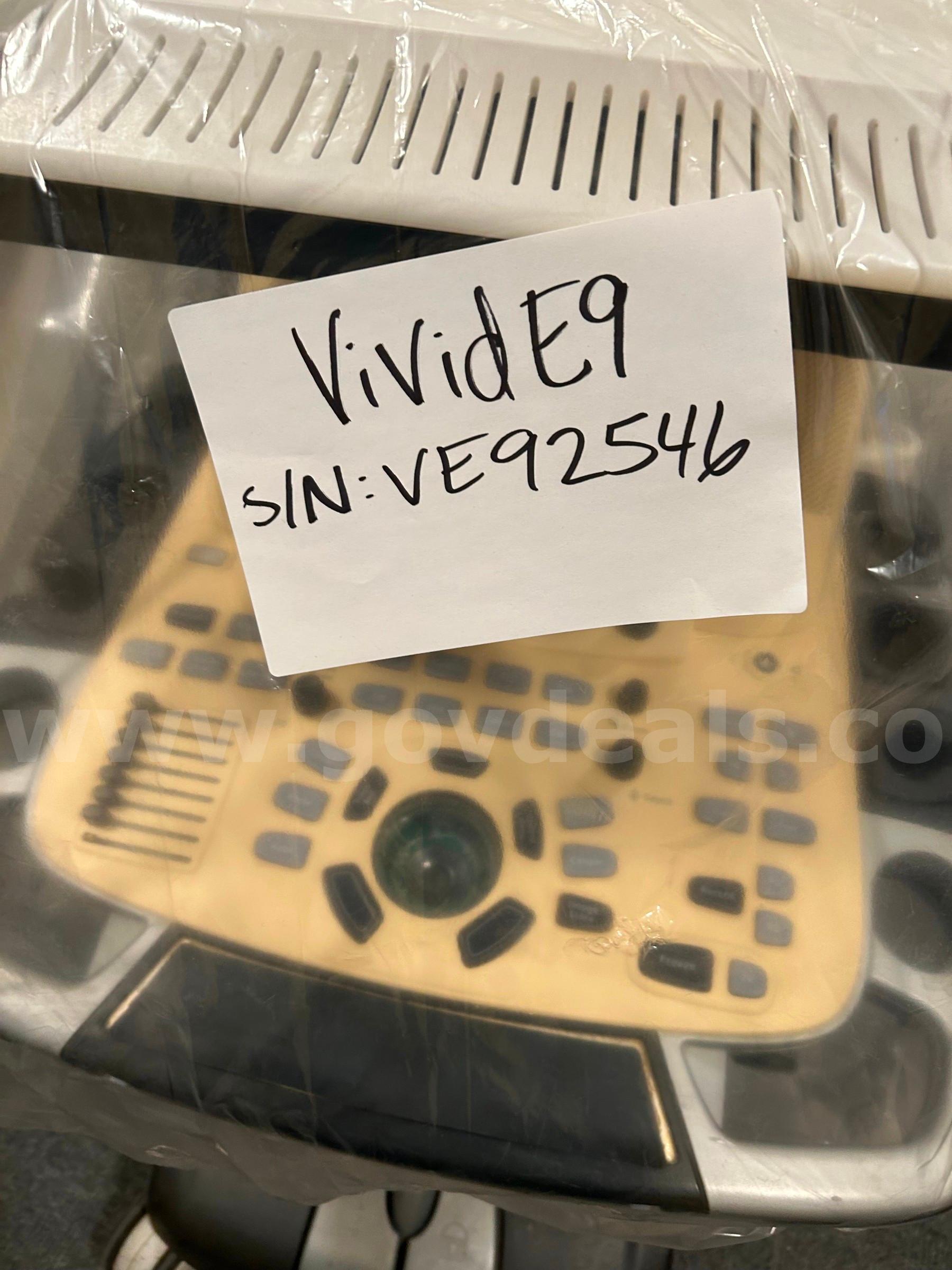 GE VIVID E9 ULTRASOUND SN:VE92546 GE VIVD E9 Government Surplus Auction - Photo #5
