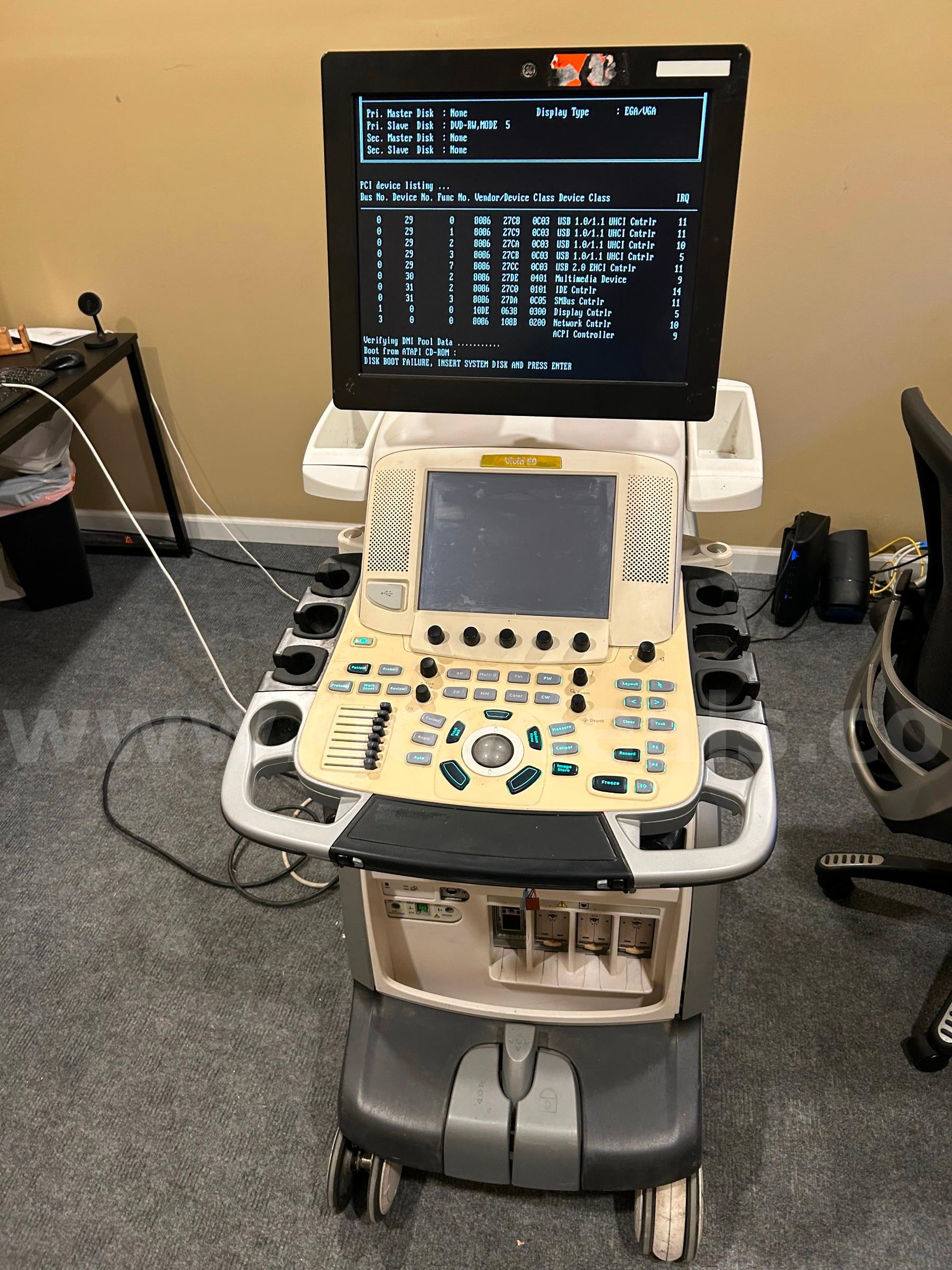 GE VIVID E9 ULTRASOUND SN:VE92972 GE VIVID E9 Government Surplus Auction - Primary Photo