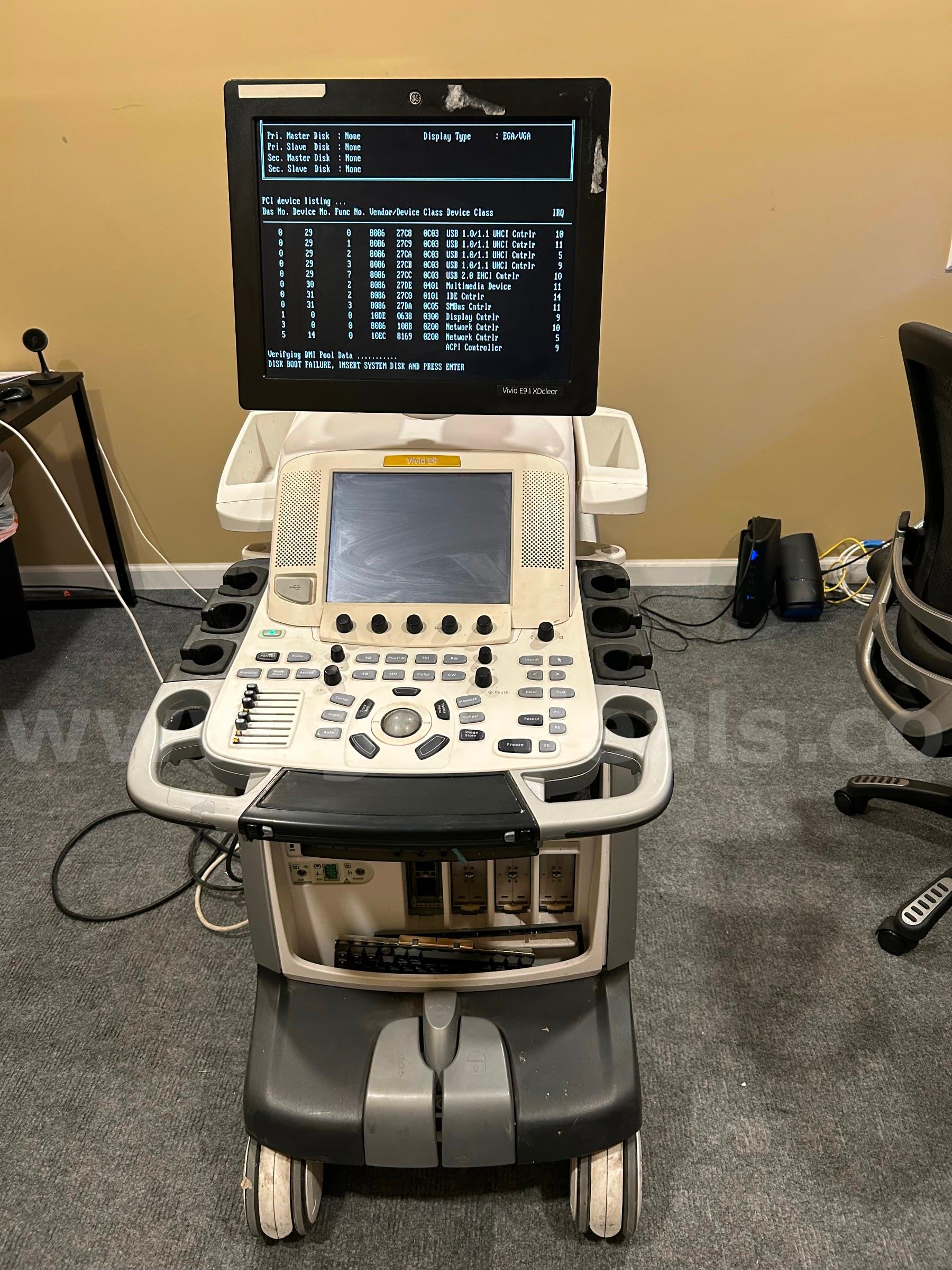 GE VIVID E9 ULTRASOUND SN:VE92659 GE VIVID E9 Government Surplus Auction - Primary Photo