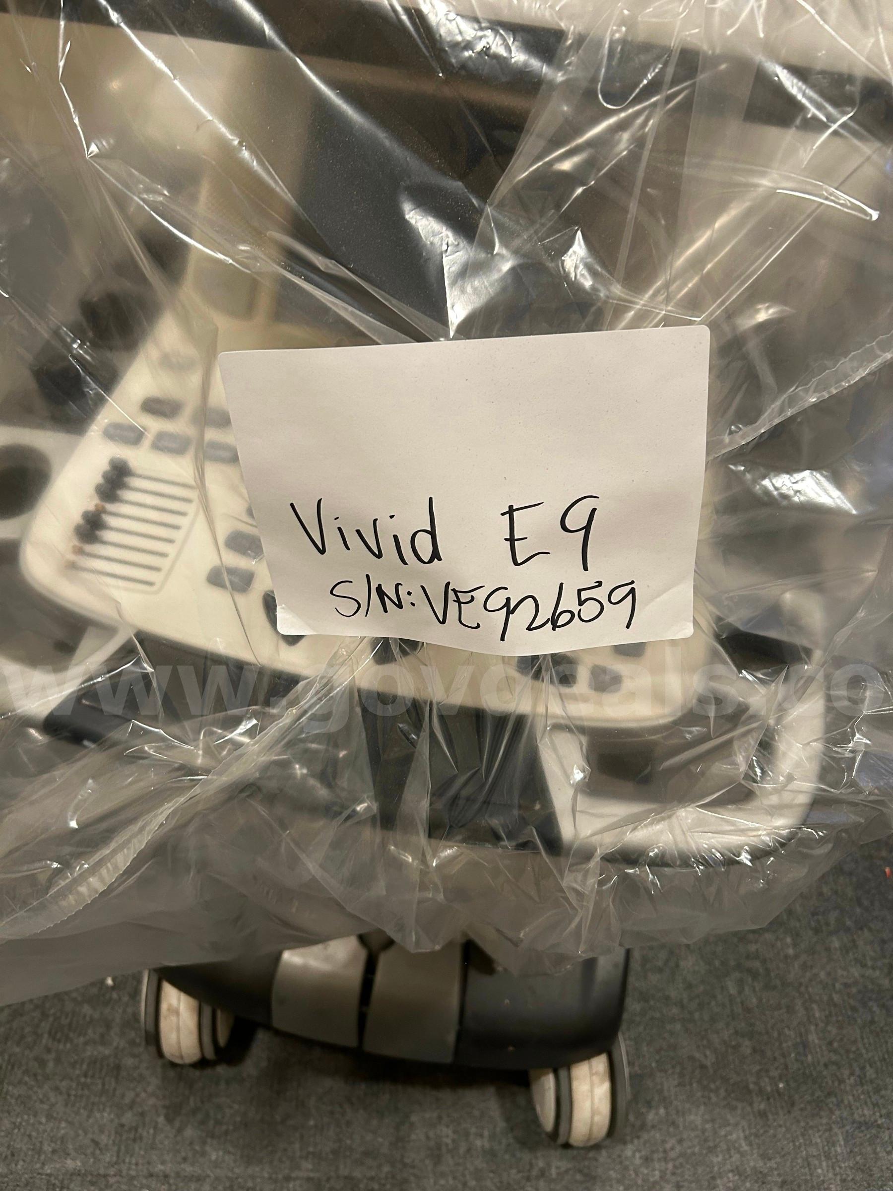 GE VIVID E9 ULTRASOUND SN:VE92659 GE VIVID E9 Government Surplus Auction - Photo #5