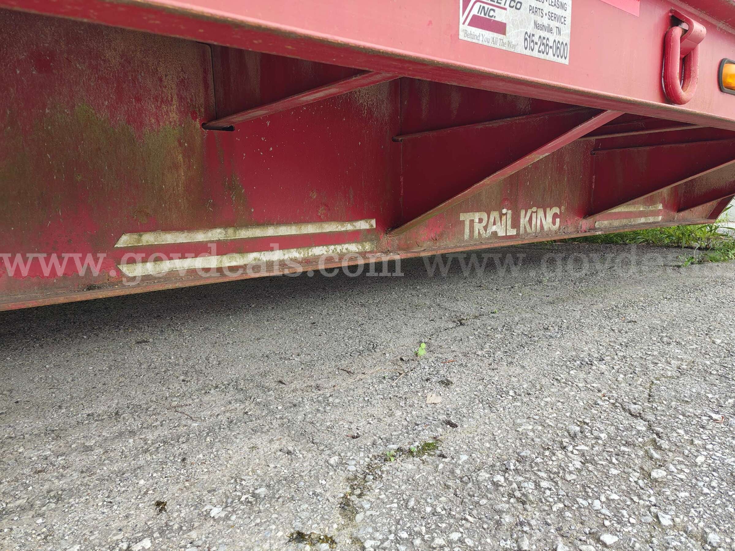 2004 Trail King TK70RG-412 T/A 35 Ton Lowboy Trail King 412 Government Surplus Auction - Photo #6