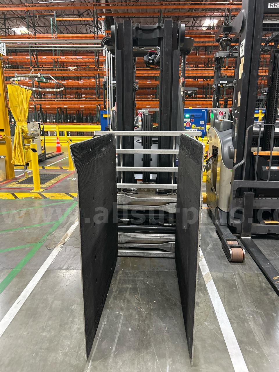 Crown RC 5500 Series Stand-Up Electric Forklift with Carton Clamp Crown 5500 Government Surplus Auction - Photo #3