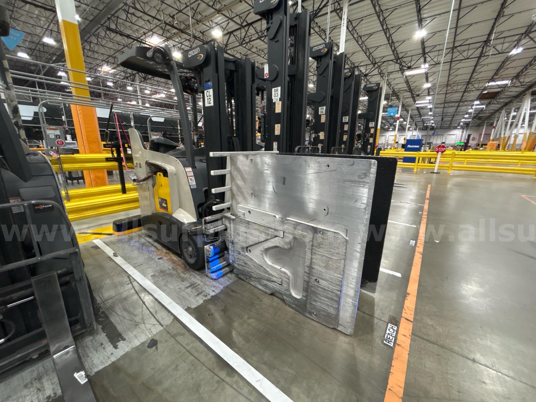 Crown RC 5500 Series Stand-Up Electric Forklift with Carton Clamp