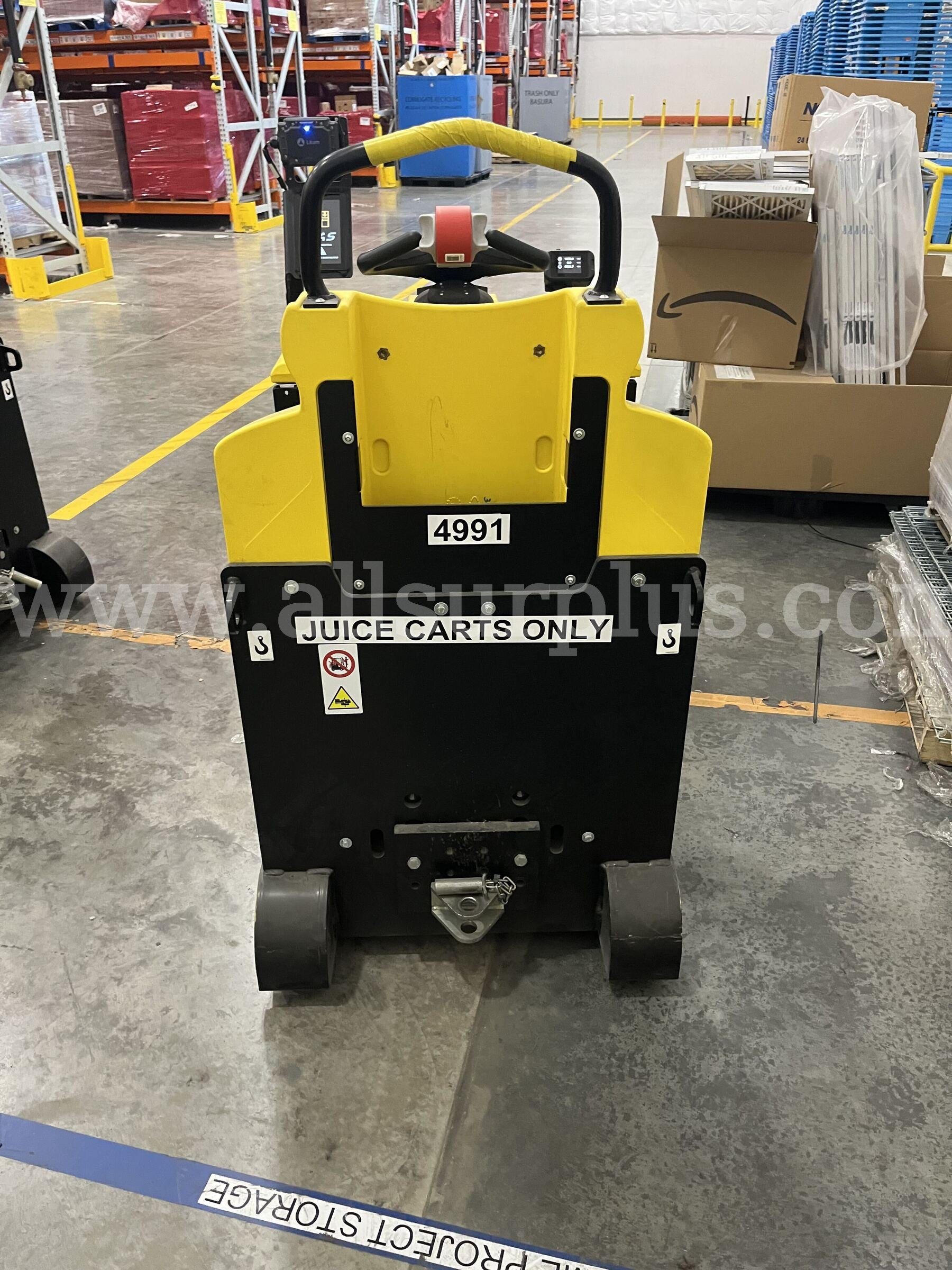2021 Hyster LO5.0T Electric Ride-On Tow Tractor Hyster LO5.0T Government Surplus Auction - Photo #4