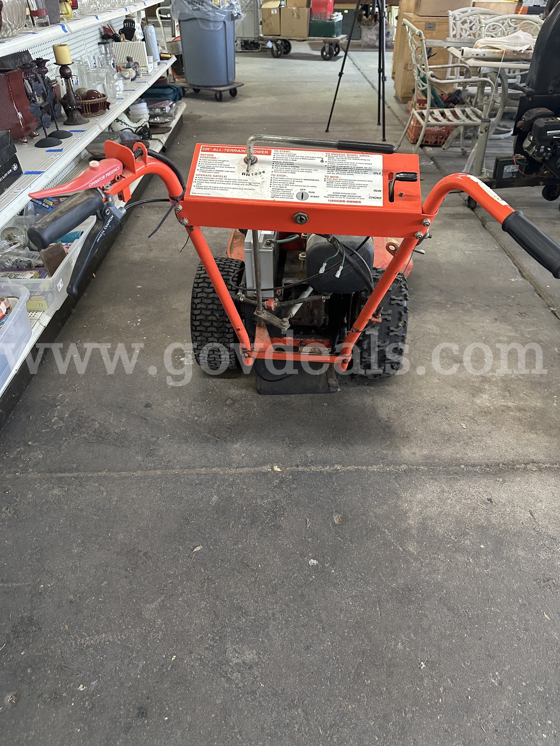 DR All-Terrain Walk-Behind Brush Mower – 12.5 HP Tecumseh DR  Government Surplus Auction - Photo #6