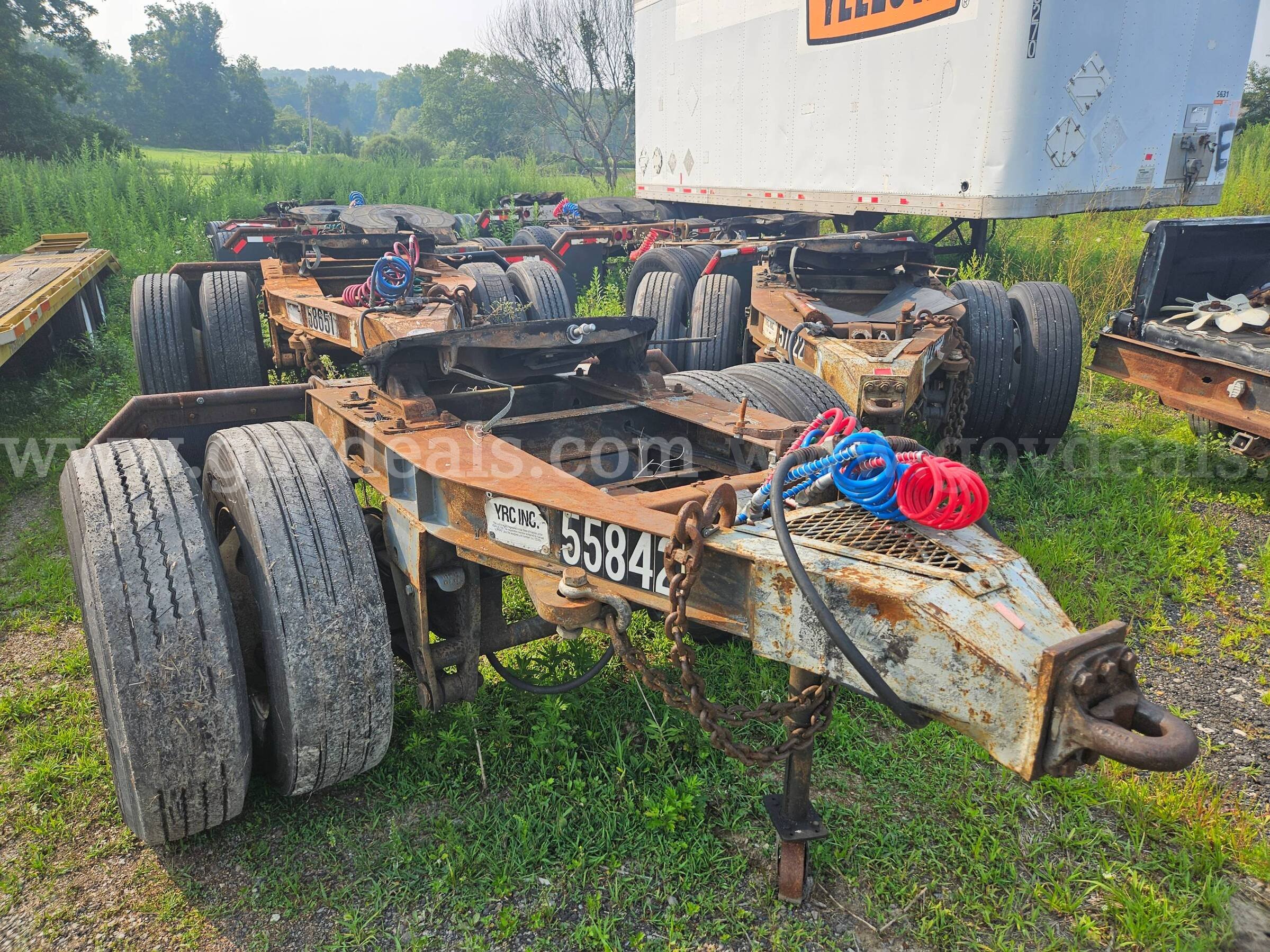 Single Axle Trailer Dollies Fruehauf  Government Surplus Auction - Photo #2