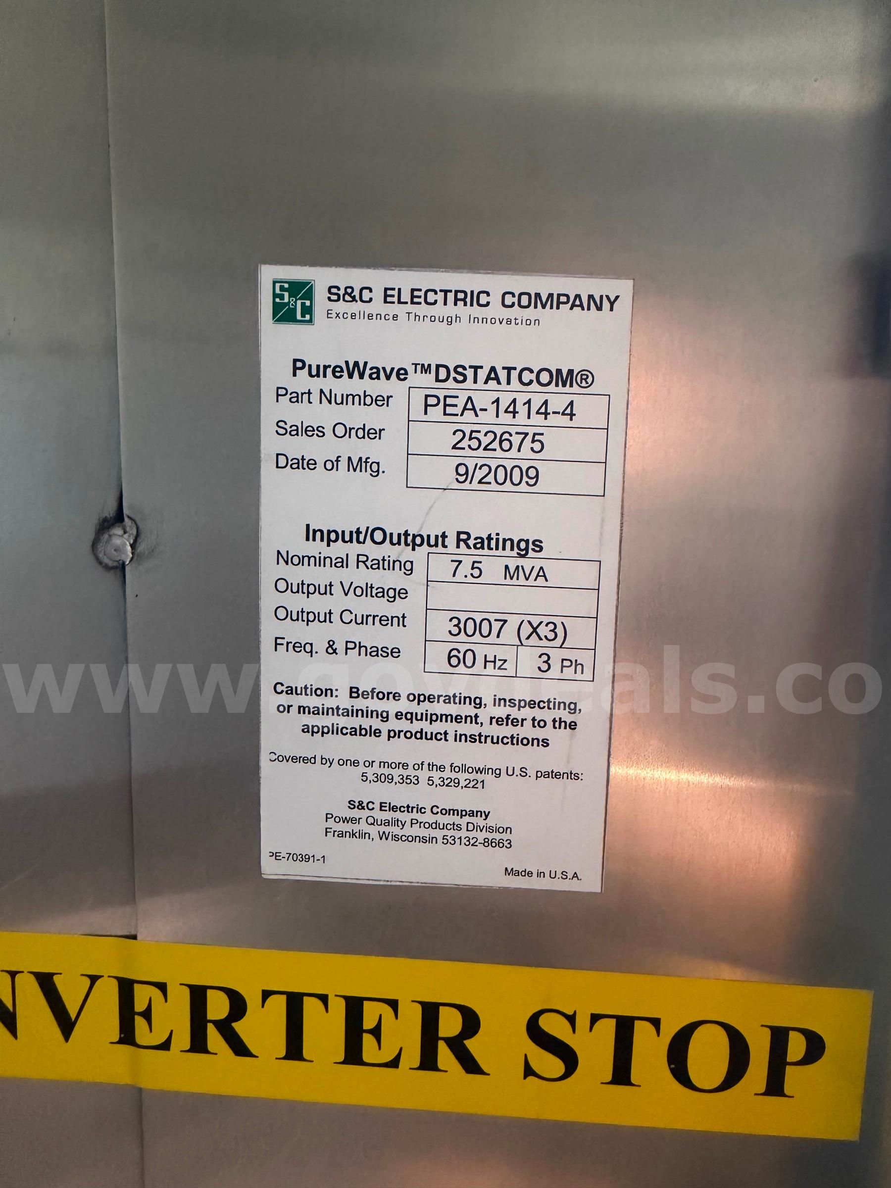 S&C electric E-House containers 15 Mva with Sqaure D Masterpact Breakers S&C electric  Government Surplus Auction - Photo #6