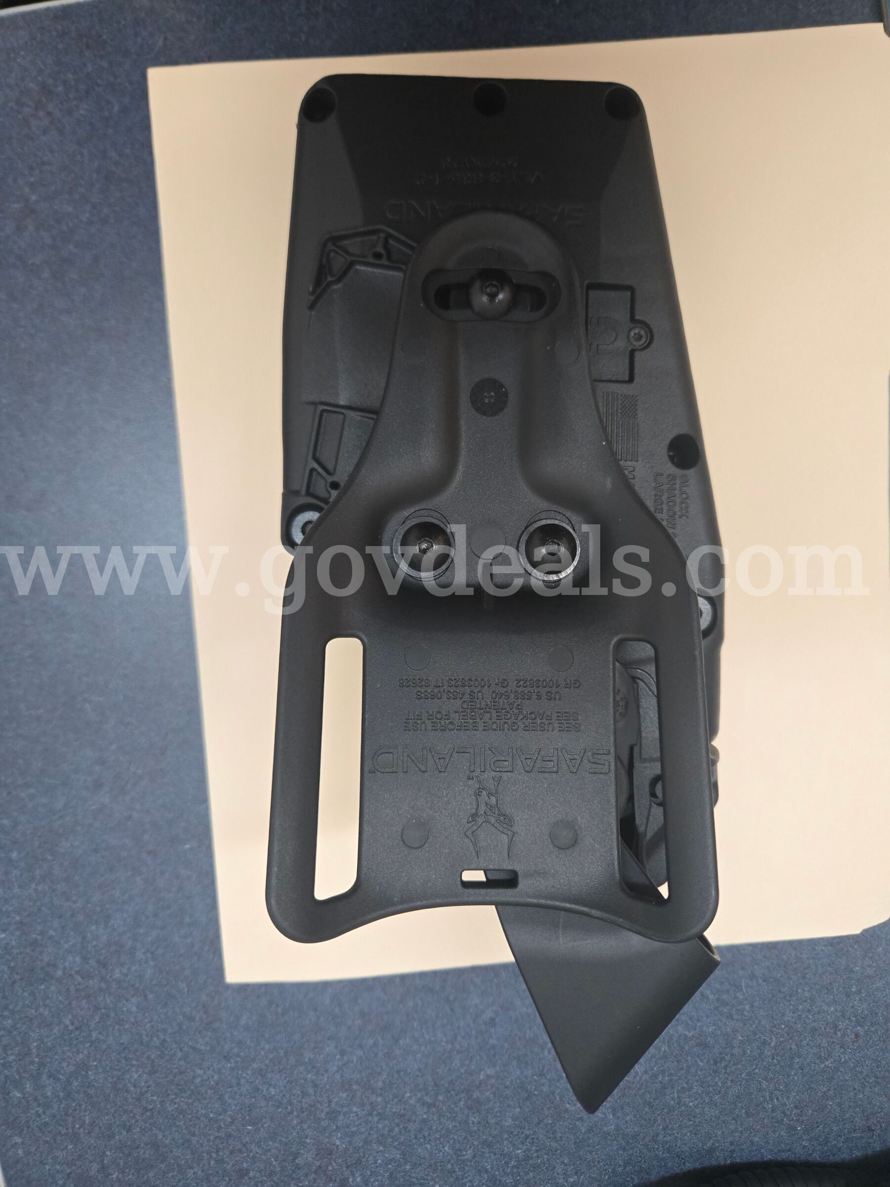 The Safariland SafariVault Level 3 RDS Duty Holster (Model VLT-3-835) Glock SAFARILAND 835 Government Surplus Auction - Photo #2