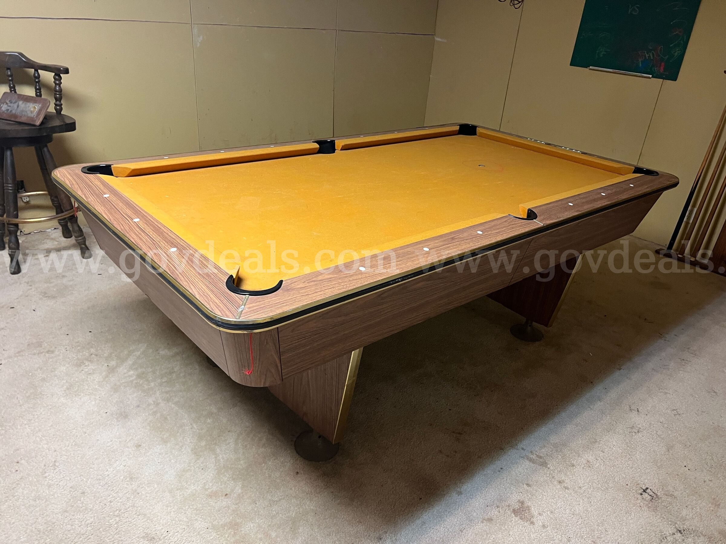 All-Tech Industries 717 Pool Table All-Tech 717 Government Surplus Auction - Photo #4