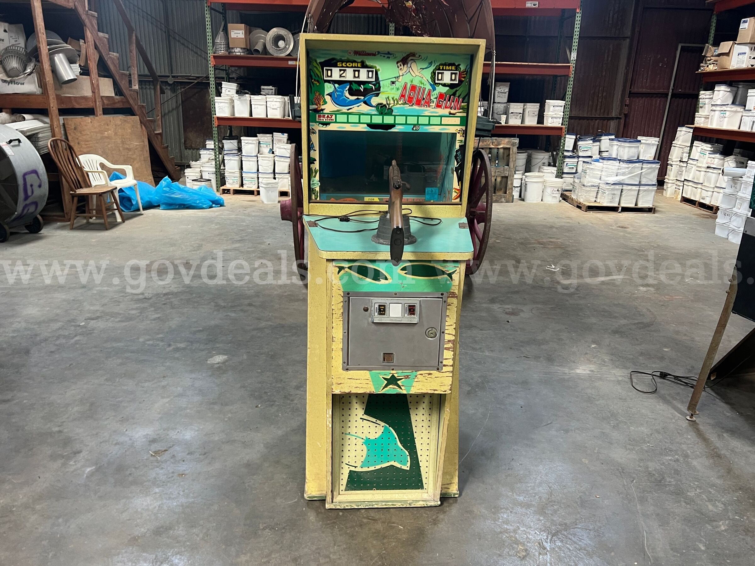 1968 Williams Aqua Gun Arcade Game Williams Aqua Gun Government Surplus Auction - Photo #2