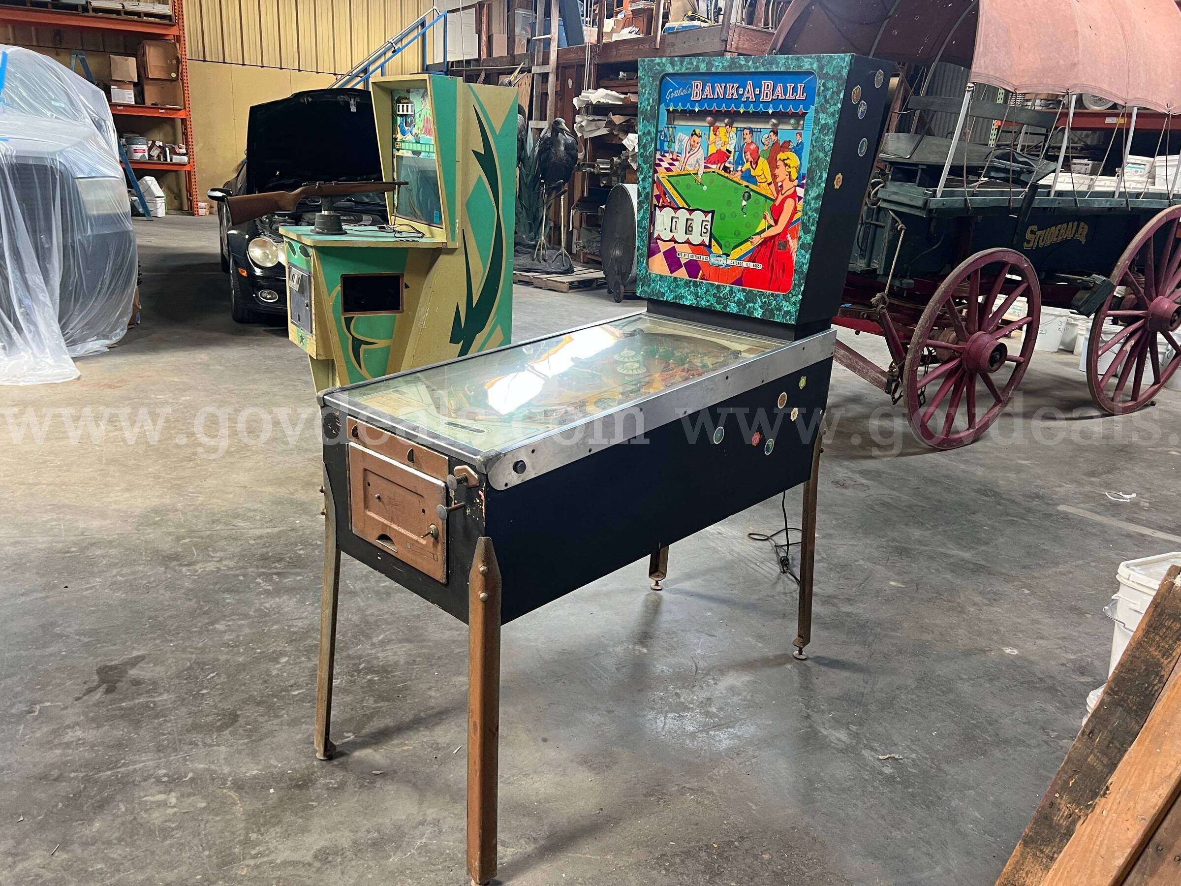 1965 Bank A Ball Pinball Machine  Bank A Ball Government Surplus Auction - Primary Photo