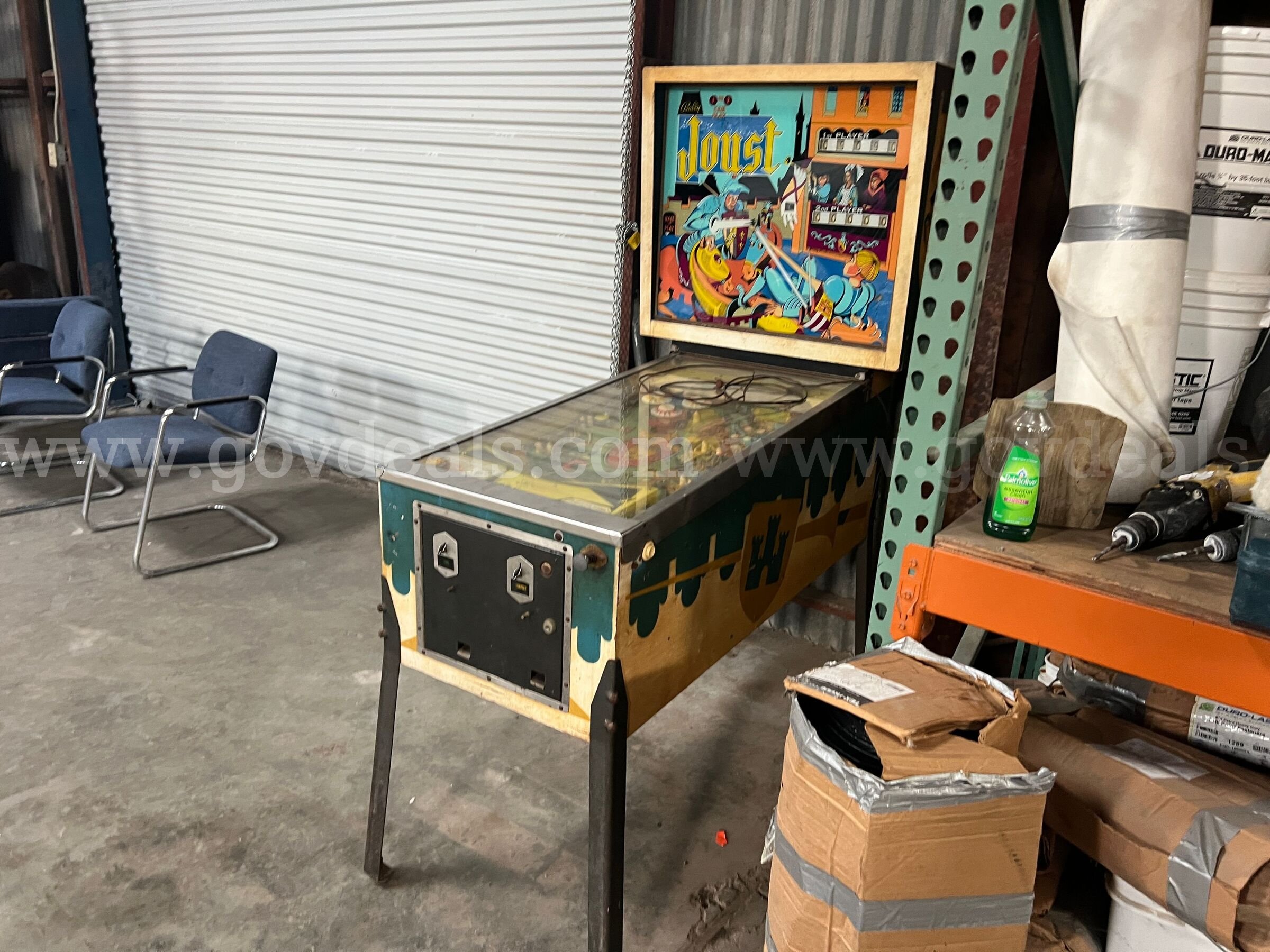 1969 Bally Joust Pinball Machine Bally Joust Government Surplus Auction - Primary Photo