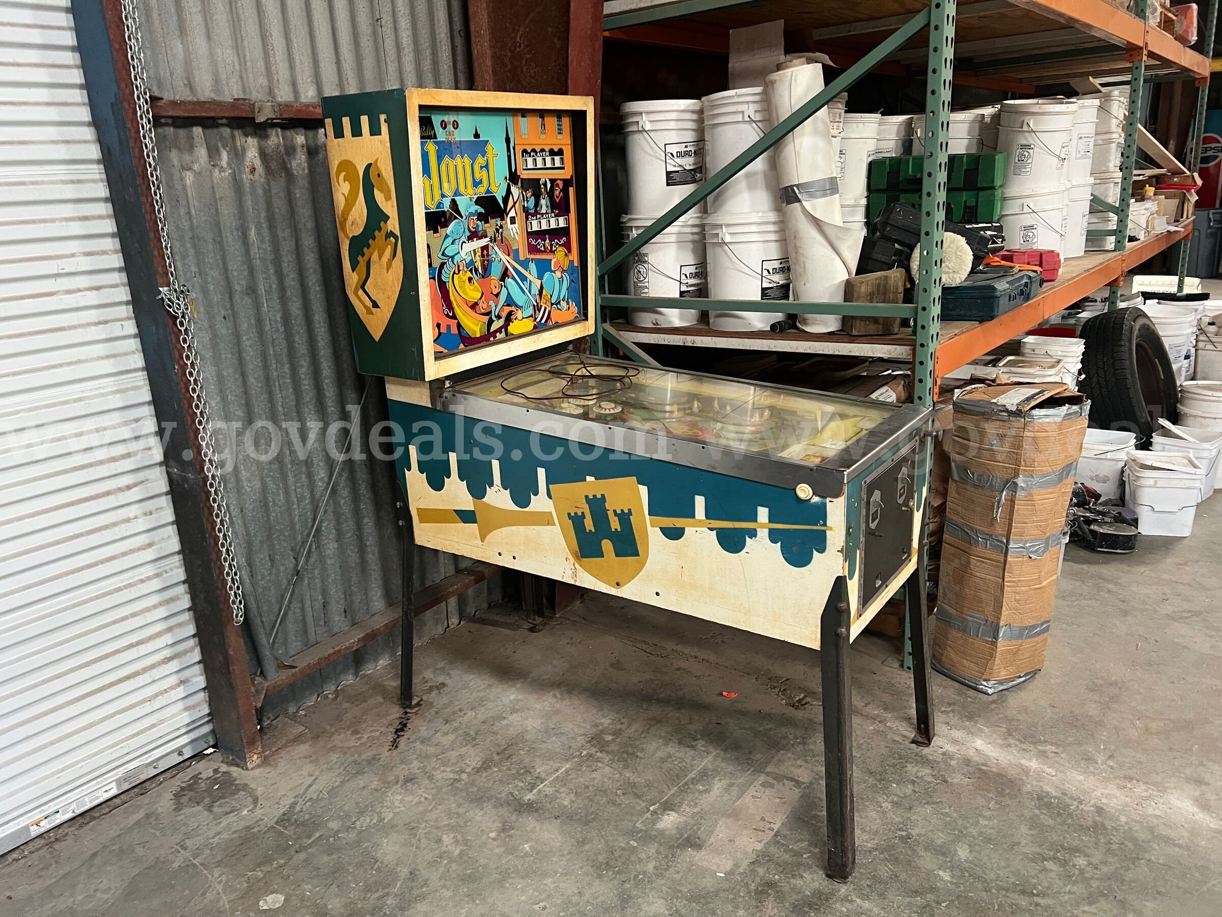 1969 Bally Joust Pinball Machine Bally Joust Government Surplus Auction - Photo #2