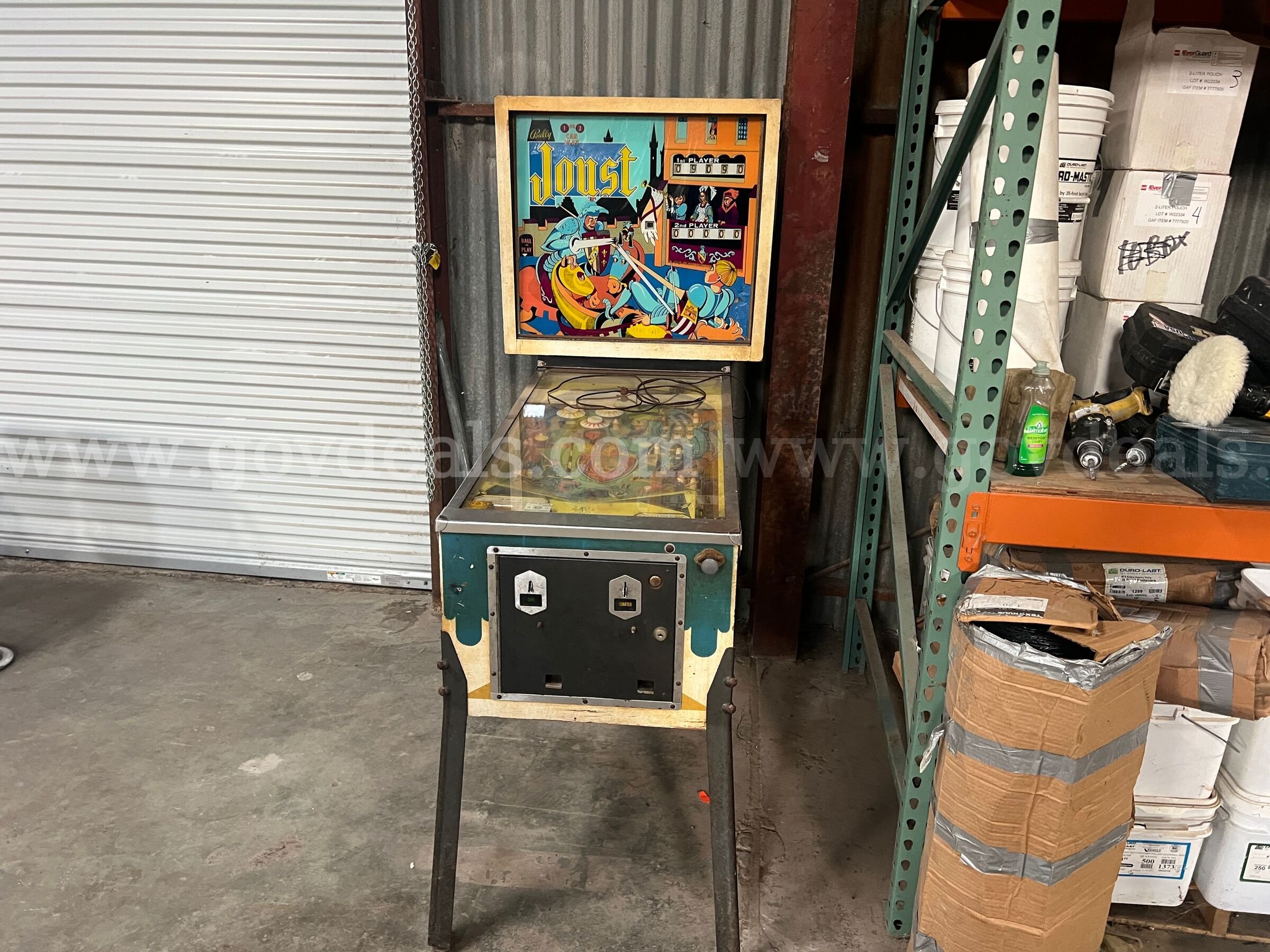 1969 Bally Joust Pinball Machine Bally Joust Government Surplus Auction - Photo #3