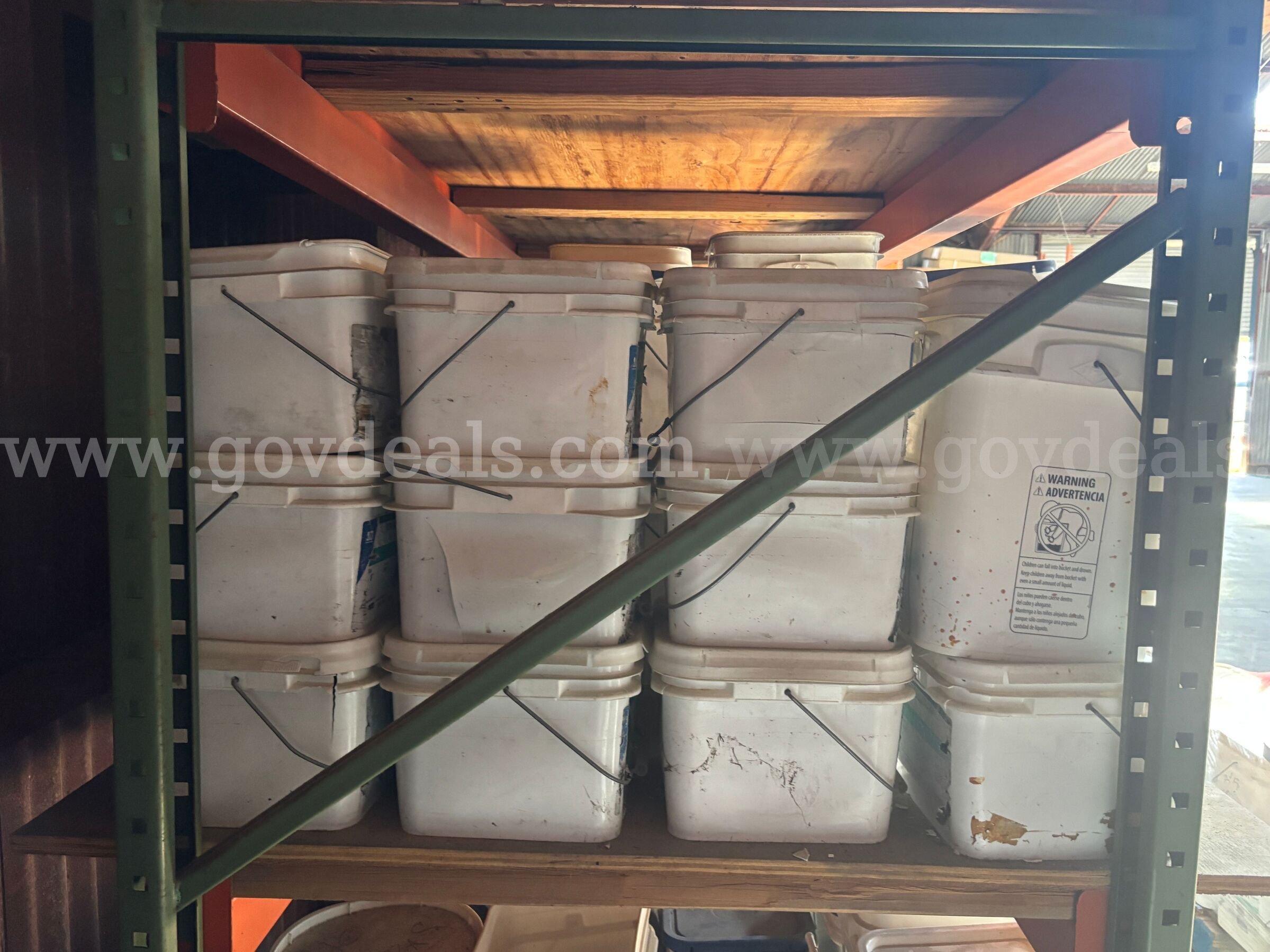 Approx 60 buckets of 8" roofing fasteners open and unopen boxes (unused)   Government Surplus Auction - Photo #4