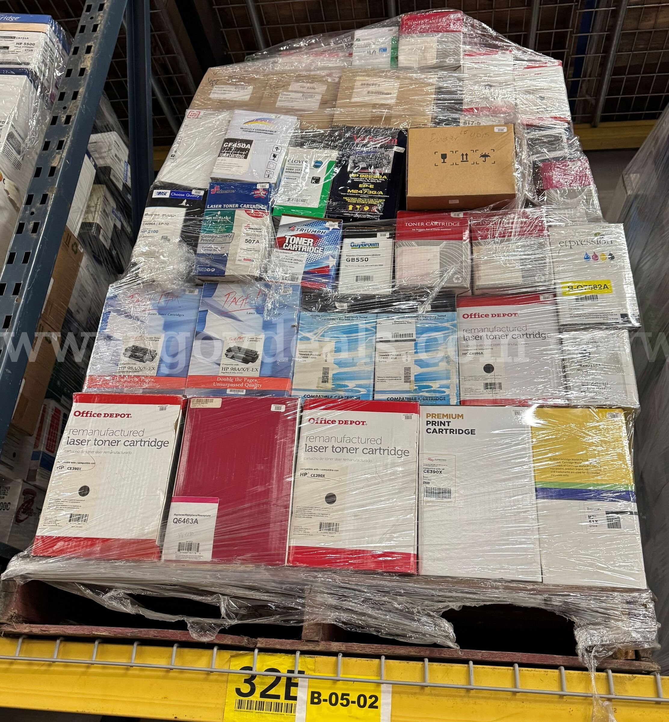 Mixed Lot of NEW Compatible Toner Cartridges - 105 units  105 Government Surplus Auction - Primary Photo