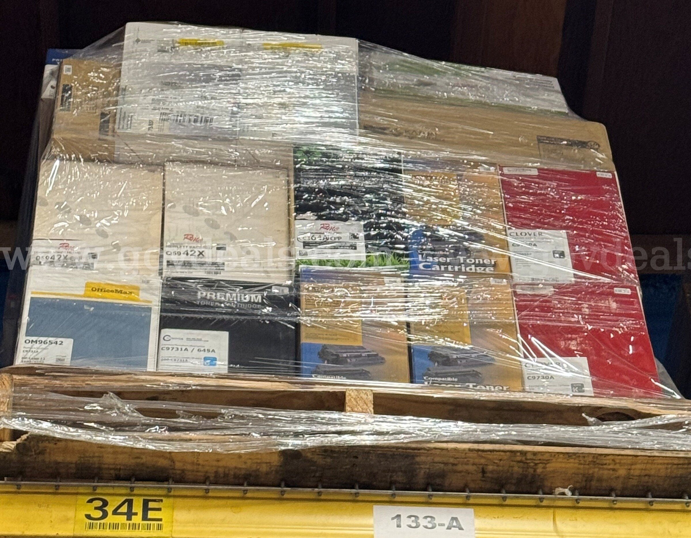 Mixed Lot of NEW Compatible Toner Cartridges - 77 units   Government Surplus Auction - Primary Photo